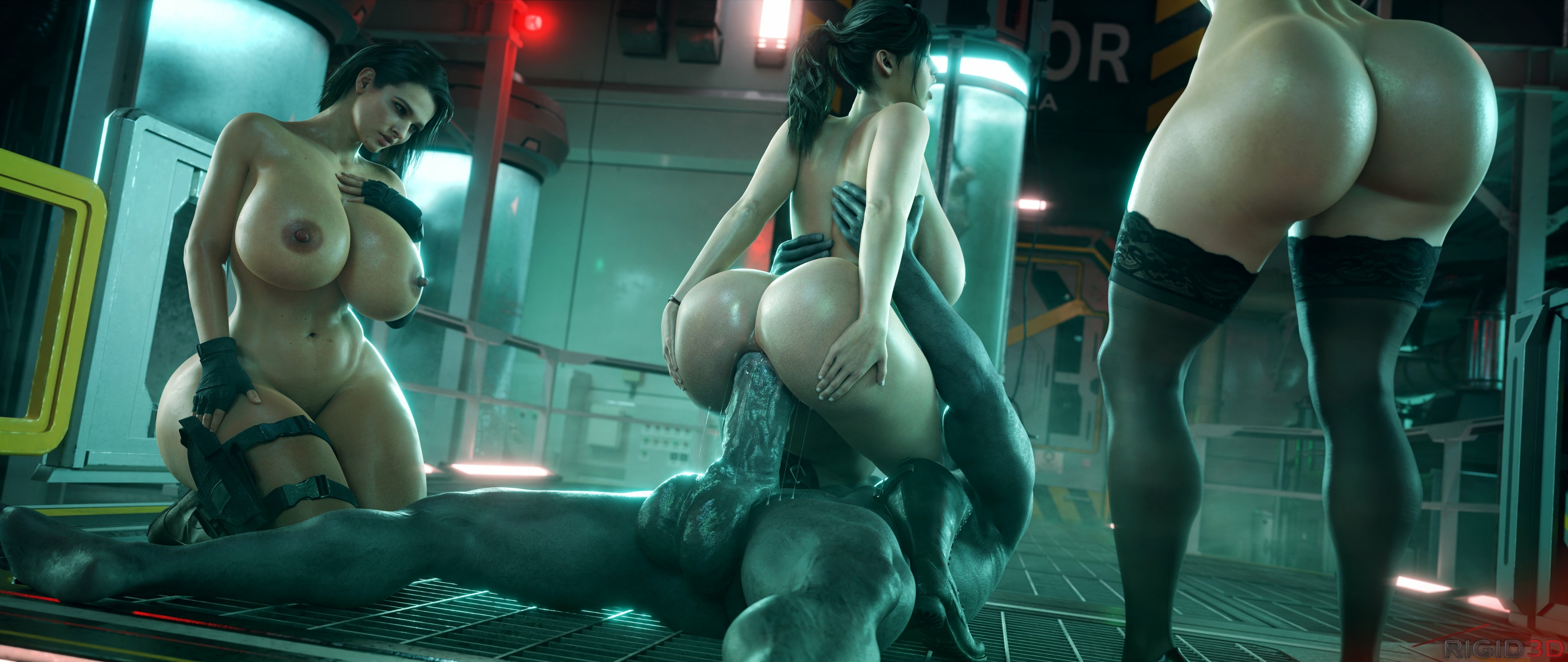 RE gangbang Ada Wong Claire Redfield Jill Valentine Mr.x Resident Evil Anal Anal Penetration Anal Sex Anal Insertion Pussy Titjob Cum Cumshot Nipples Naked Boobs Big boobs Horny Face Horny Ass Sexy 3d Porn 2