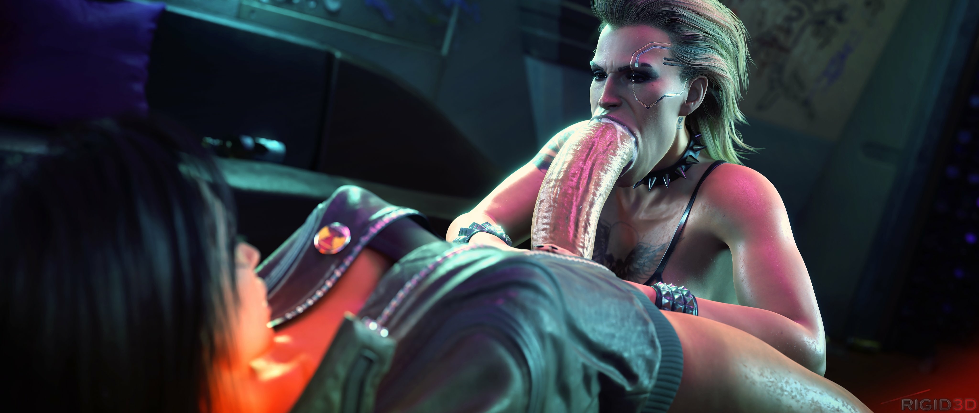 The  lore accuracy  continues. V Meredith Stout Cyberpunk2077 Futanari Futa Futa On Female Big Dick Dickgirl Sucking Cock Ass Sexy Horny Face Boobs Natural Tits 3d Porn 4