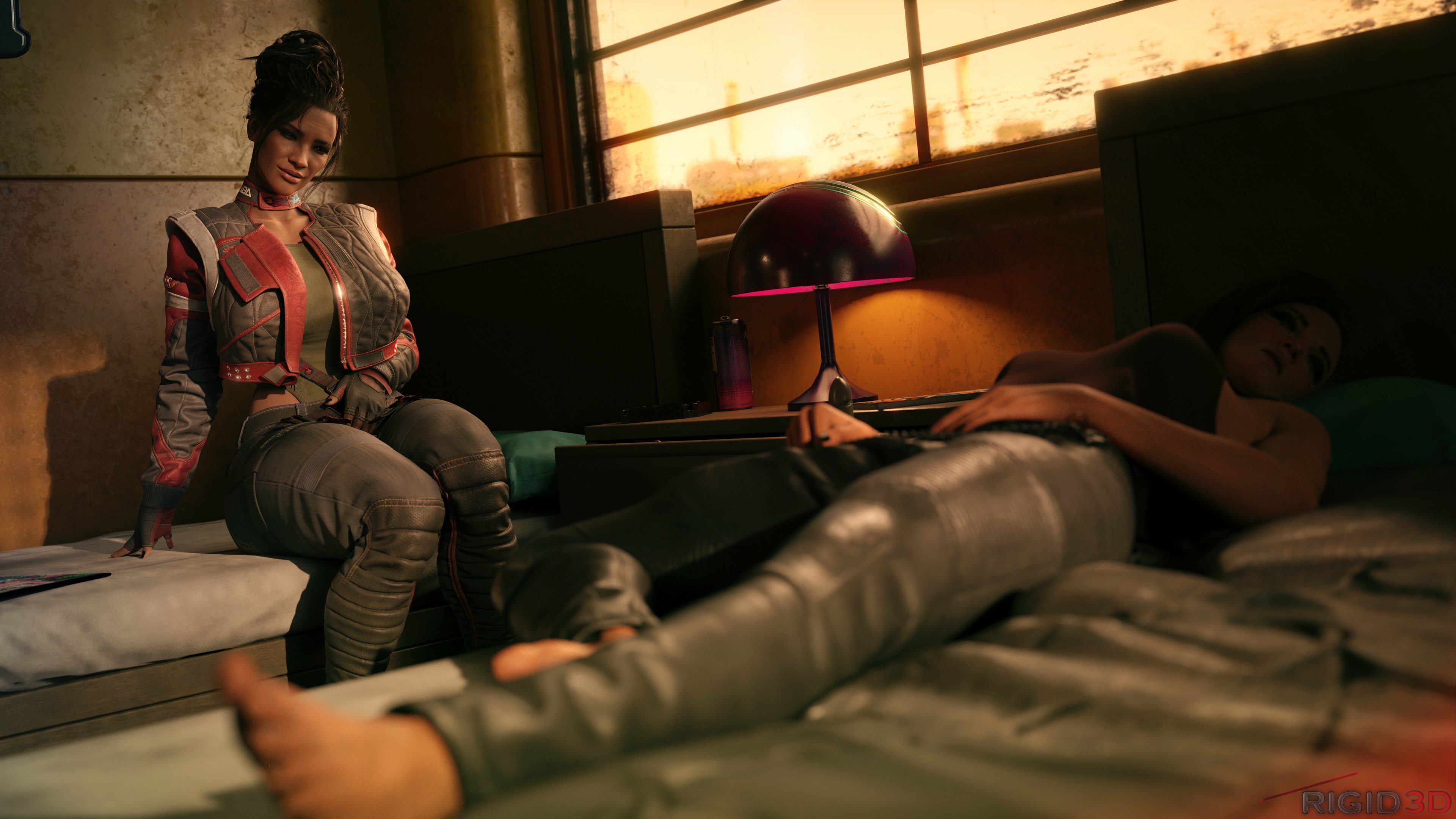 Panam and V are about to relieve a lot of stress after a long day of work. V Panam Palmer Cyberpunk2077 Futa Futa On Female Big Dick Dickgirl Ass Sexy Horny Face Boobs Natural Tits 3d Porn 3