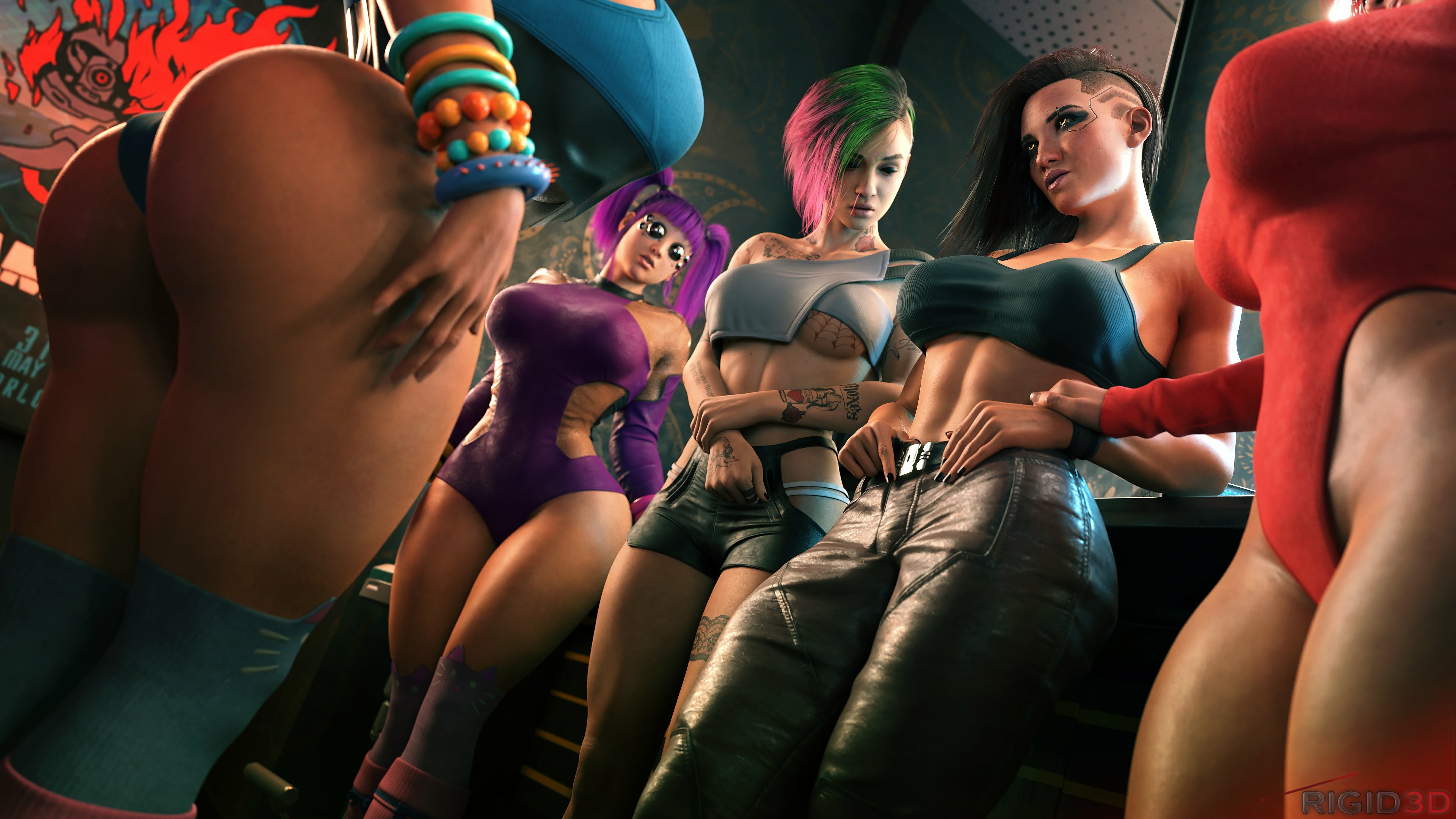 V and Judy meet the Us Cracks girls backstage. It turns out their VIP tickets offer special benefits. Blue Moon Judy Alvarez Purple Force Red Menace V Cyberpunk2077 Futa Futa On Female Big Dick Dickgirl Ass Sexy Horny Face Boobs Natural Tits 3d Porn 3