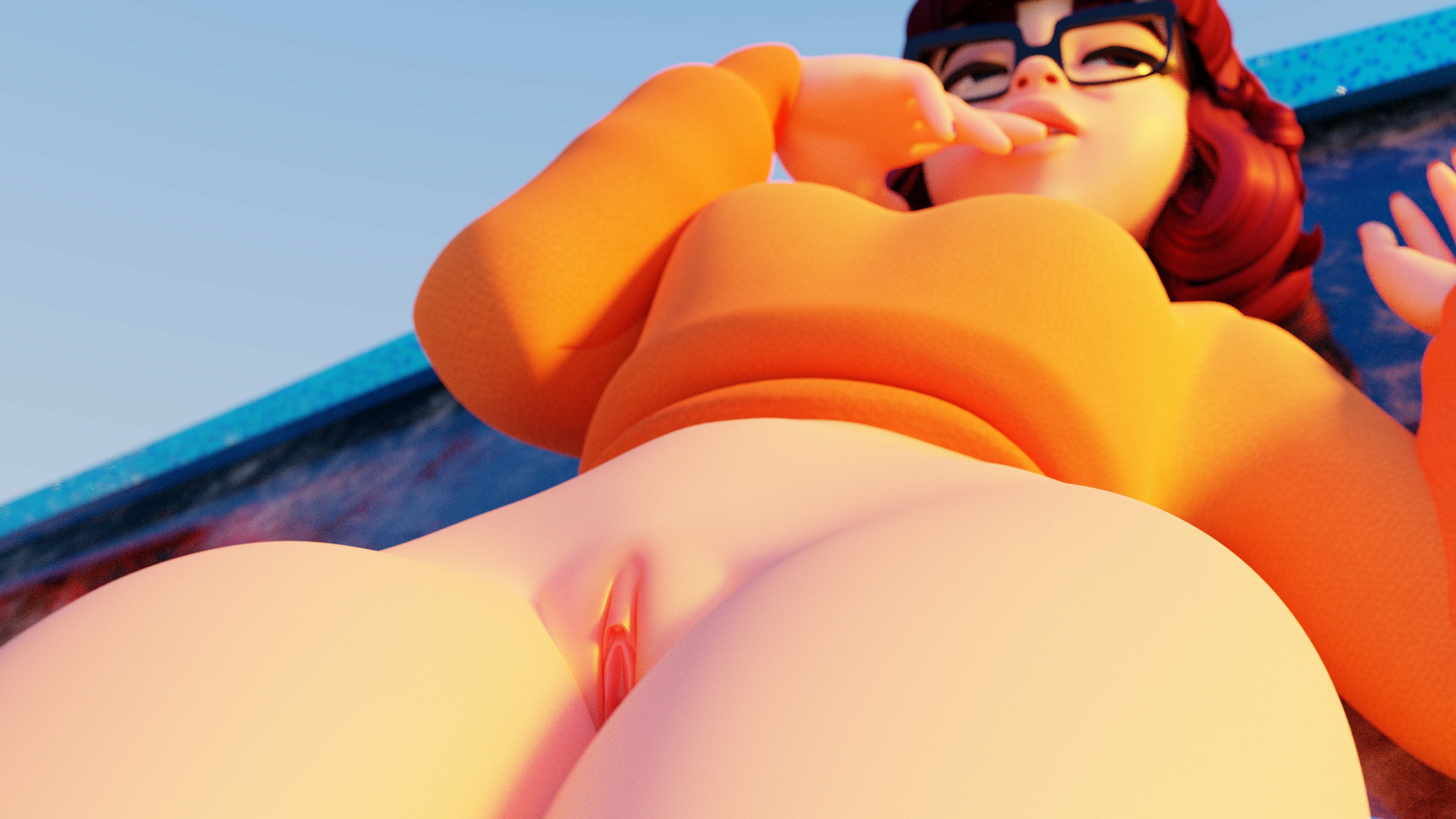 CHOO CHOO ART TRAIN oh BABY Velma Dinkley Scooby Doo (series) Pussy Shaved Pussy Original Character Sexy Boobs Natural Boobs 3d Porn