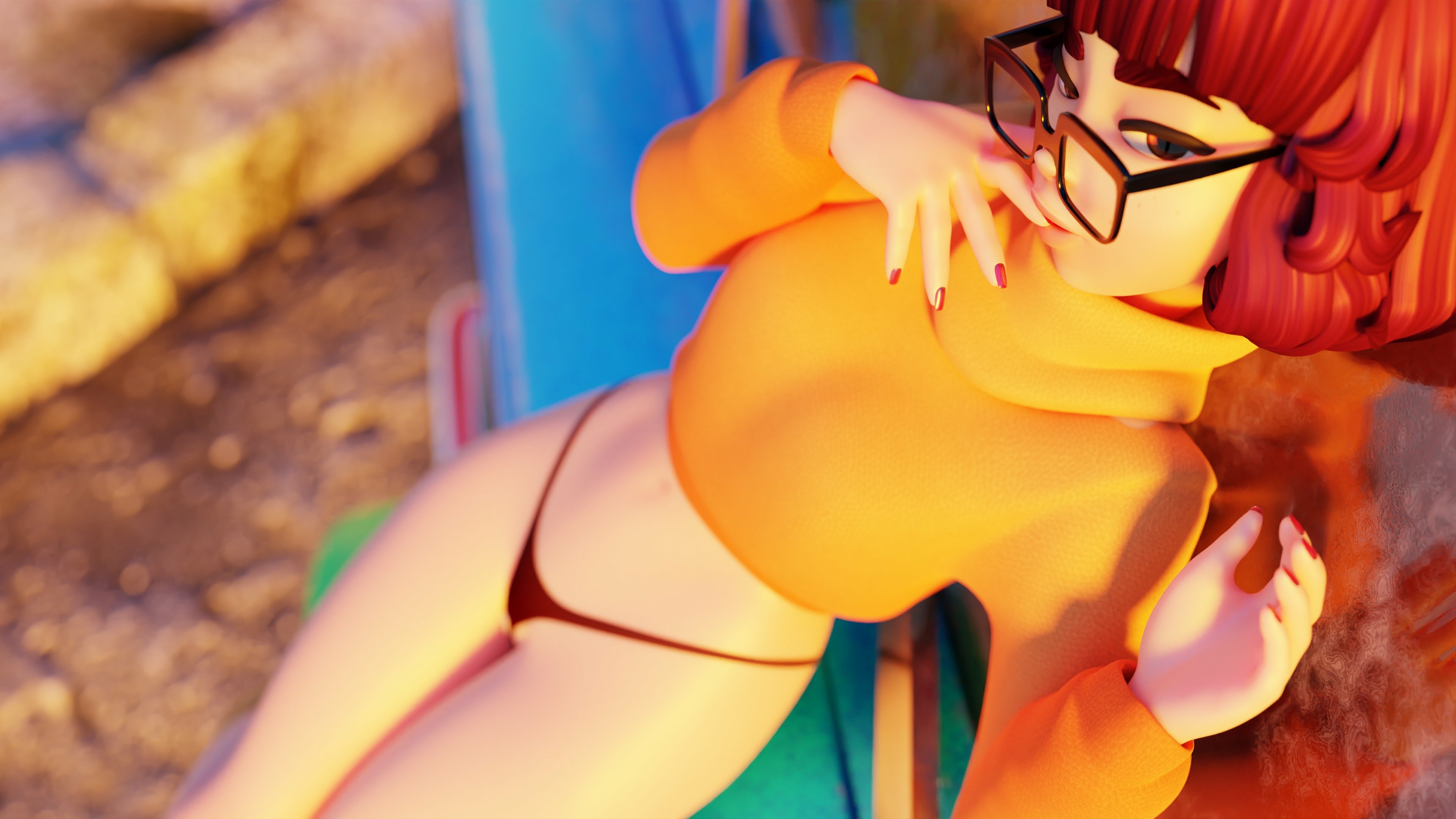 Knight tiers Velma Dinkley Scooby Doo (series) Lingerie Bikini Panties Sexy Natural Boobs 3d Porn