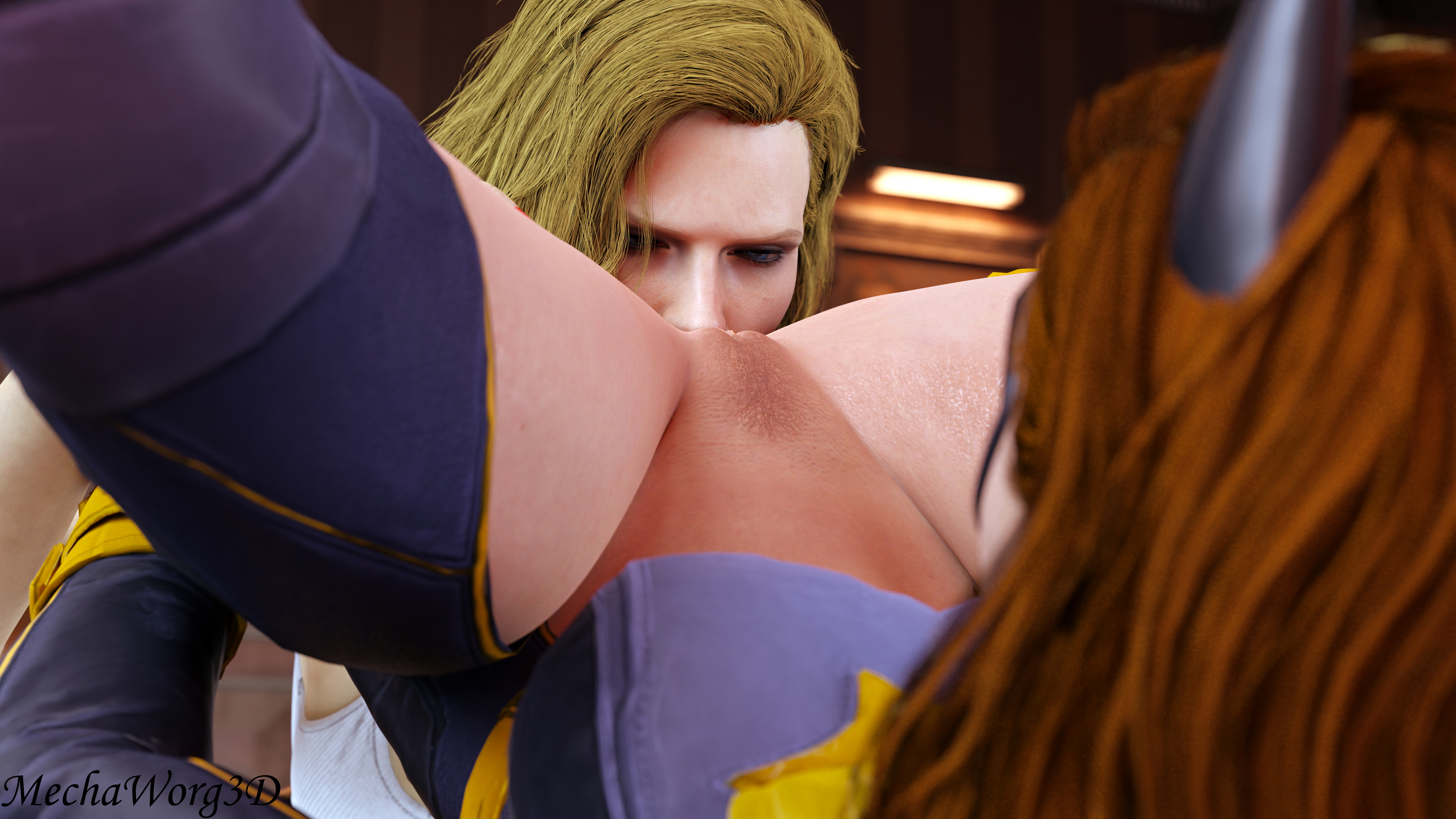 Batgirl and Harley Batgirl Harley Quinn Dc Comics 2girls Blond Hair Brown Hair Rimming Lesbian Female Only Foot Focus Spread Legs Ass Spread Costume Mask Barefoot Bare Ass Pov 3d Porn Sexy Nsfw 3d Girl Rule34 5