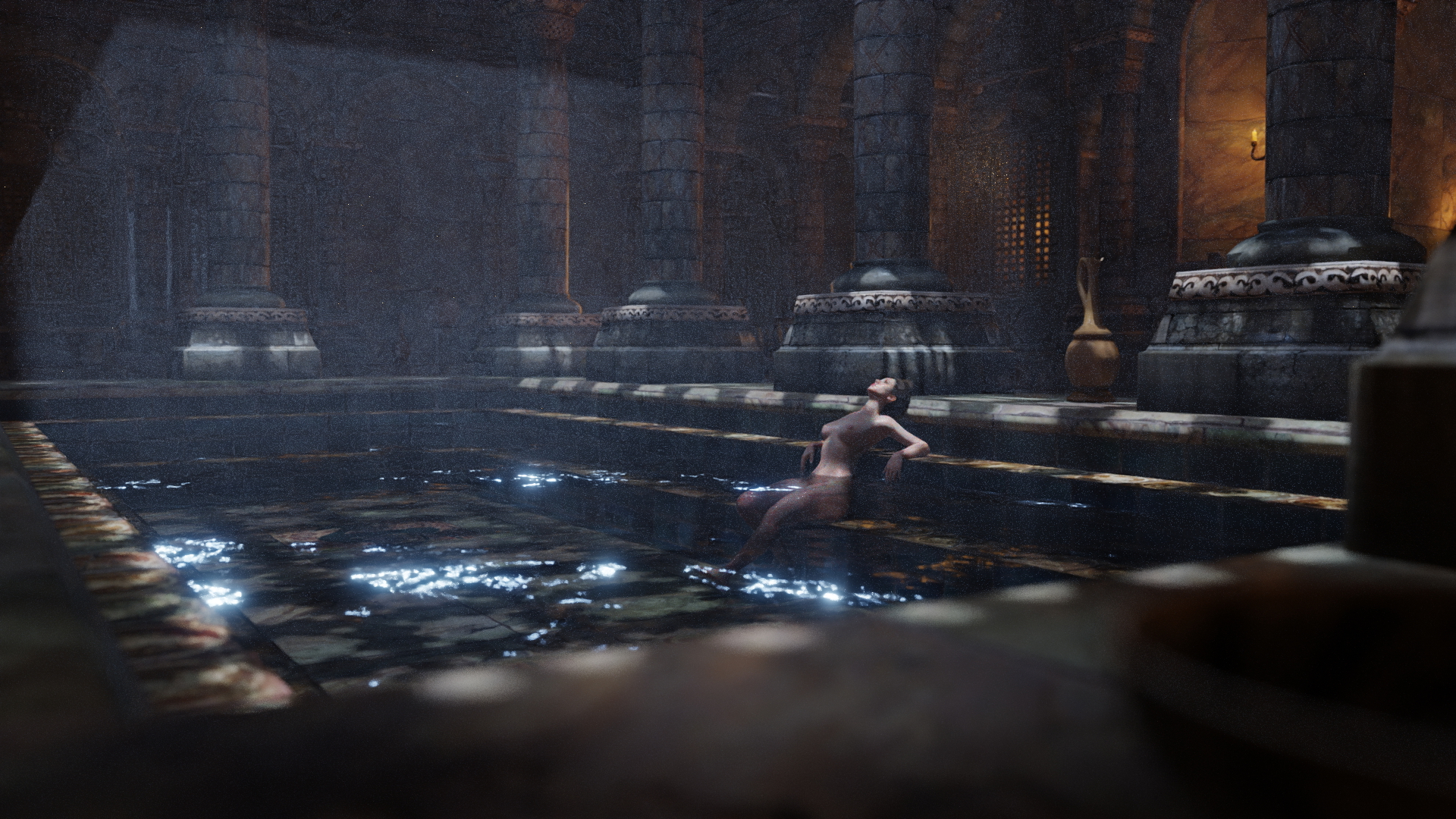 Mama in the bath house Mama Bathing 3