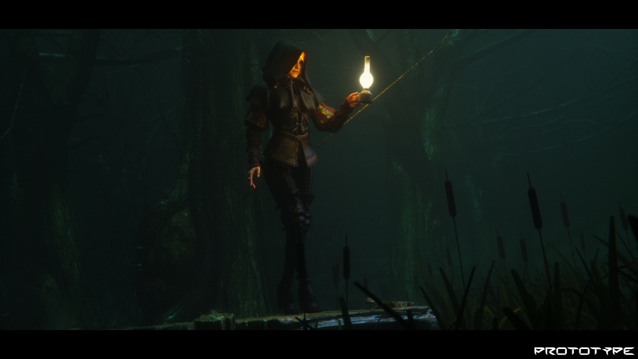 Anna Henrietta at the swamp Anna Henrietta The Witcher The Witcher 3 Lizard 