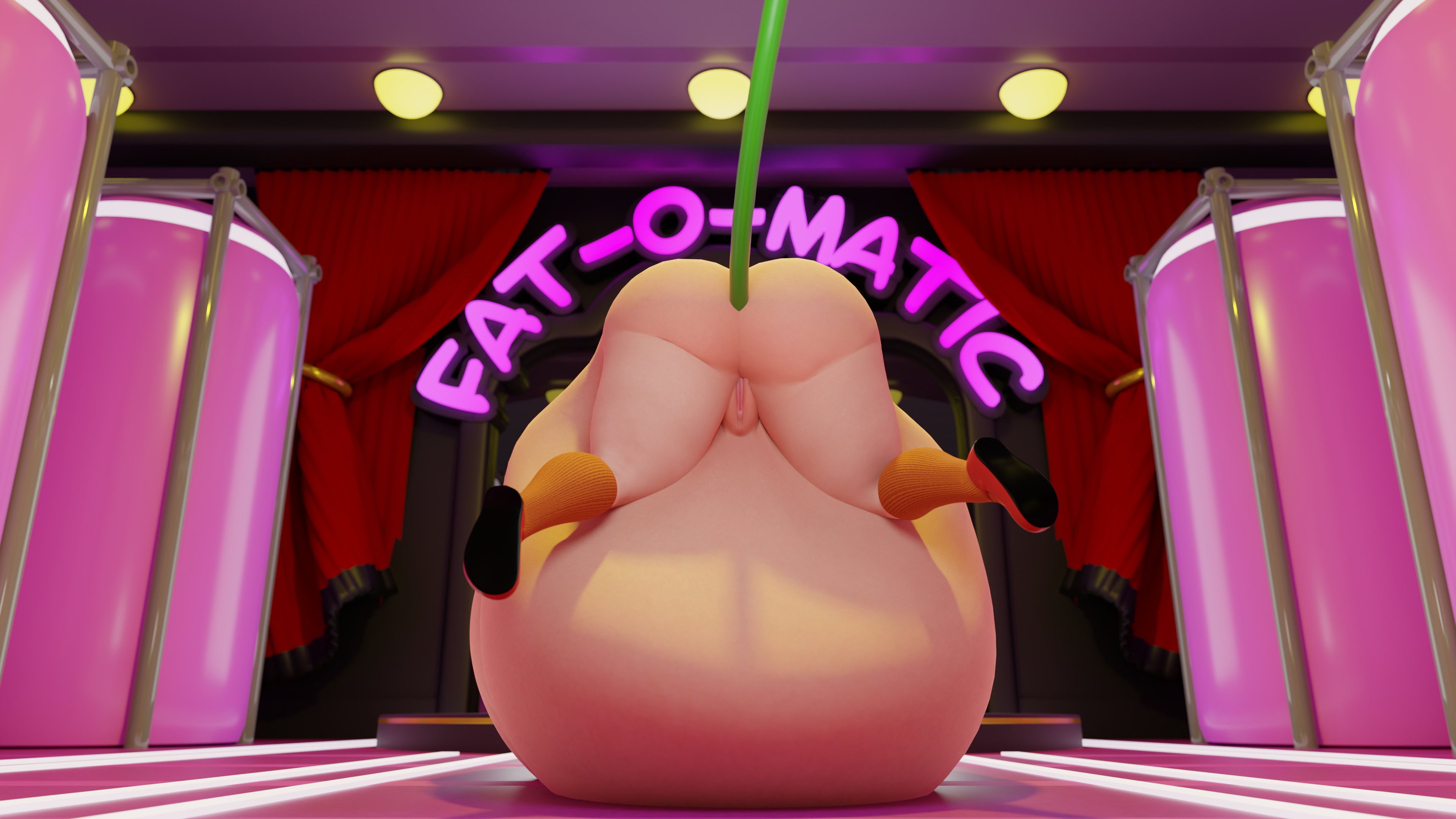 Velma and the Fat-O-Matic machine Velma Velma Dinkley Inflation Fetish Body Inflation Scooby Doo Halloween Animated Fat Bbw Belly Big Butt Butt plug 2