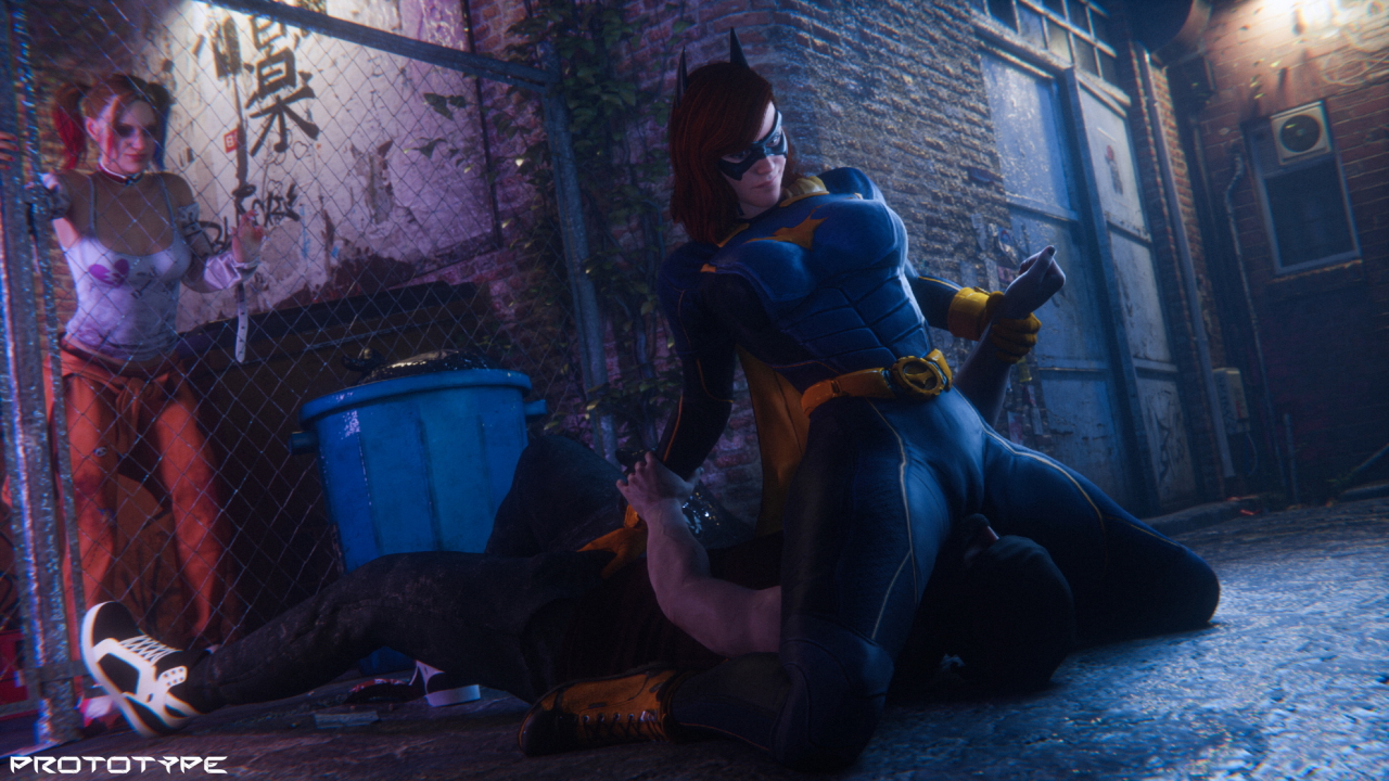 batgirl takedown Batgirl Harley Quinn Harley Queen Harleen Quinzel Dc Comics Gotham Knights Harley