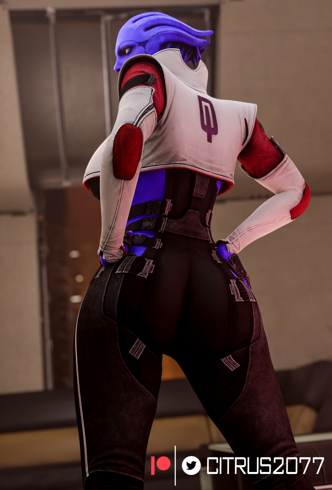 Aria Pinups set Aria T'loak Mass Effect Pale Skinned Female Big Ass Pose Naked Sexy Pinup Ass Thighs Clothed Breasts Tits Boobs Big Tits Sex Vaginal Vaginal Penetration Vaginal Sex 6