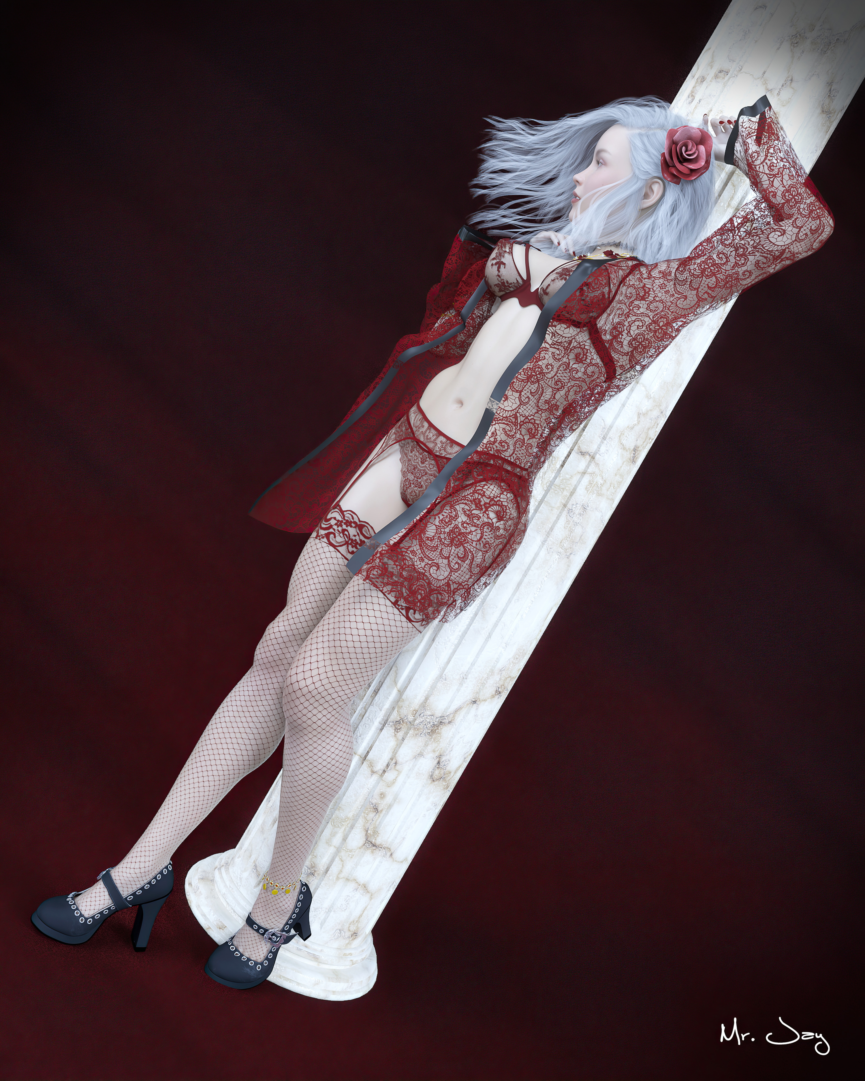 Dora from ShadowBrides  Fantasy Half Naked Naked Vampire