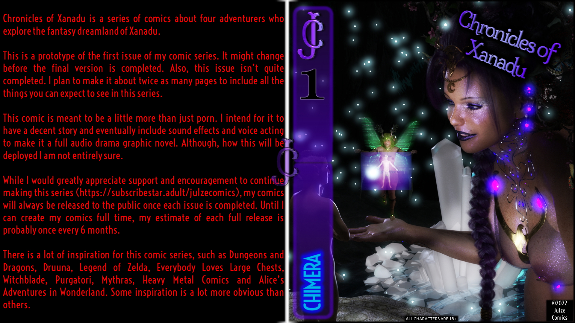 Chronicles of Xanadu: Issue 1  Comic Incest