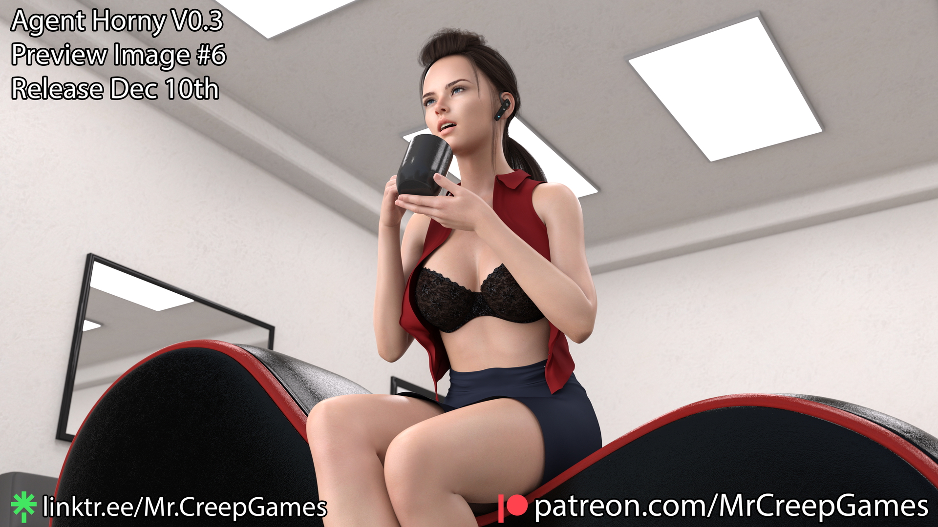 Agent Horny V0.3 (Preview Image #6)  3d Porn 3d Girl Nsfw 3dnsfw Sexy Hot Nude Big boobs Pinup Pose Cute Teen