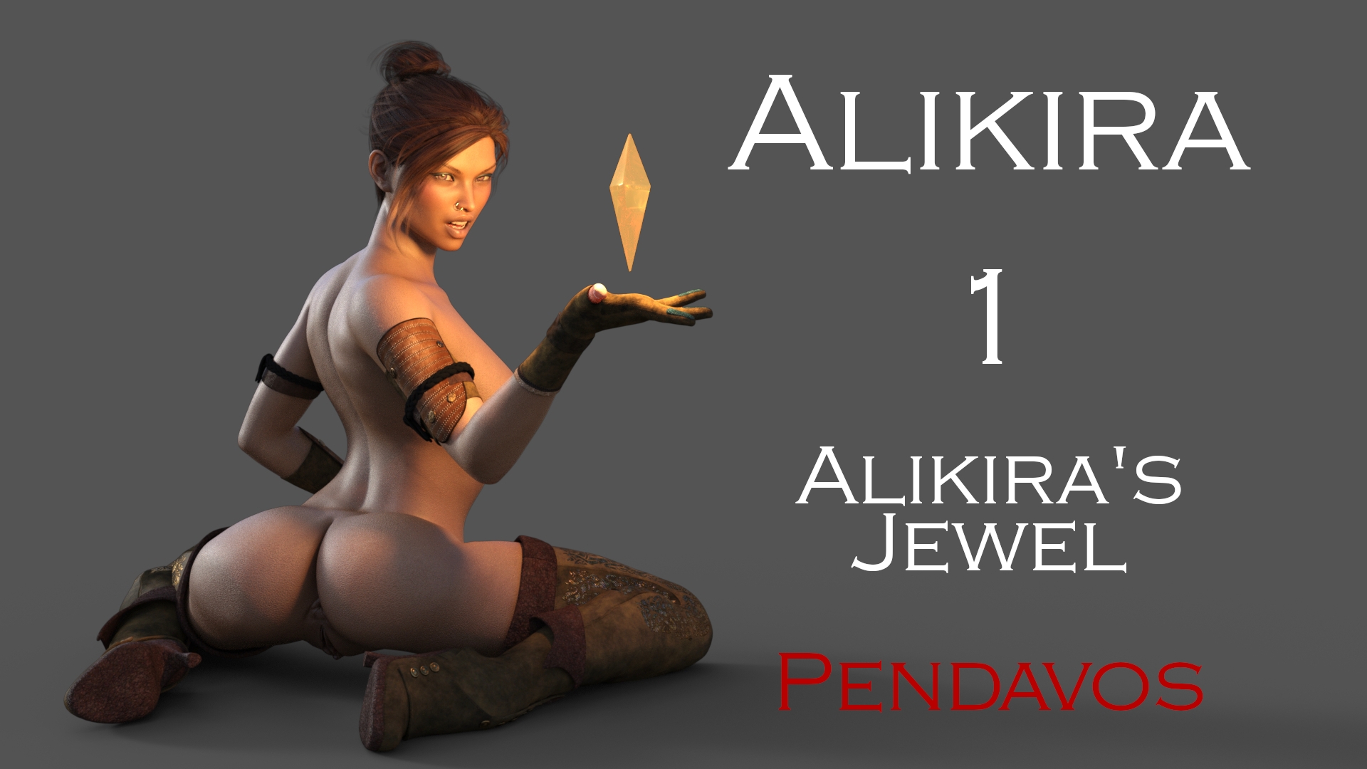 Alikira 1 - Alikira s Jewel  Patreon Subscribestar.adult Digital Art Sexy Woman Dark Fantasy Long Boots Gloves Boots Nose Piercing Red Hair Red head
