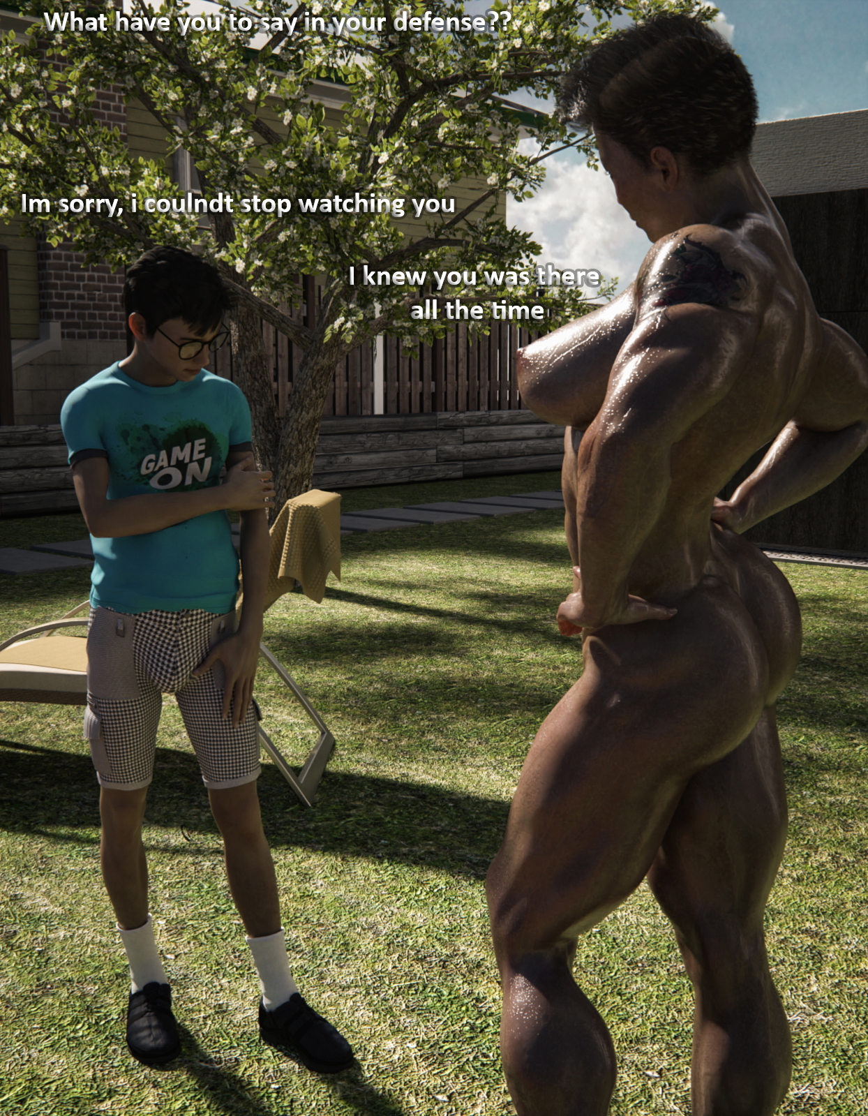 Irene Neighbor  Bikini Muscular Girl Muscles Nerd Pool 19