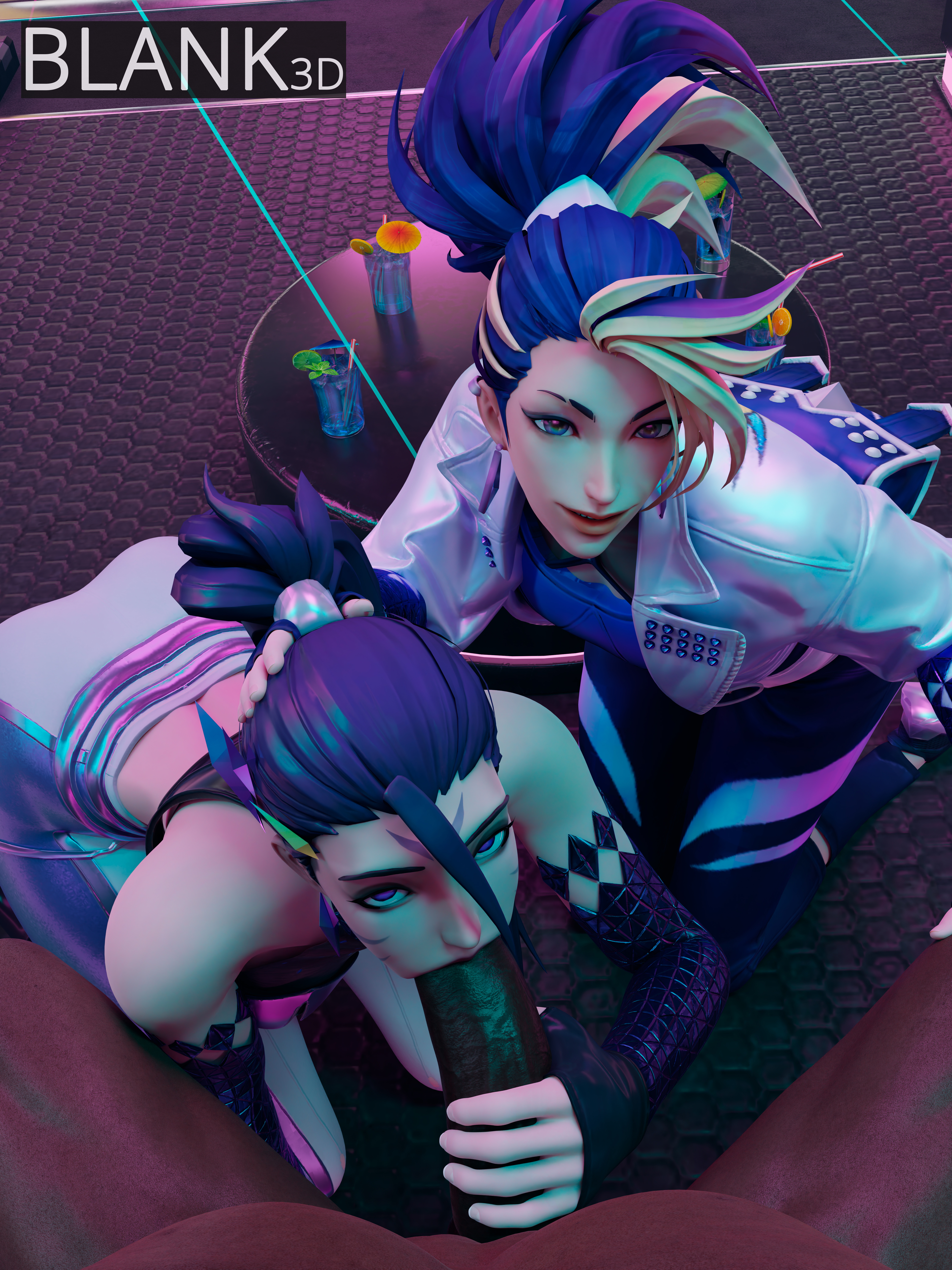 K/DA: Backstage Pass League Of Legends K/da K/da Akali K/da Kai Sa 3d Porn Pov Male Pov Bbc Black Cock Purple Hair Purple Eyes Blue Eyes Threesome Public Looking At Viewer Eye Contact Blowjob Hand On Head Nightclub Interracial