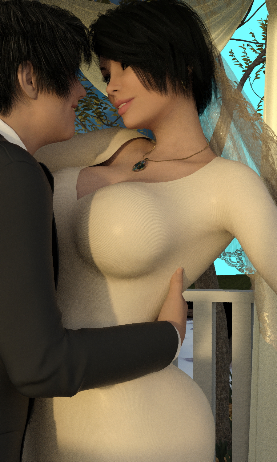 Wedding Day and Wedding Night Celia Milf City Adult Game Milfy City Wedding Teacher School Teacher Student 4