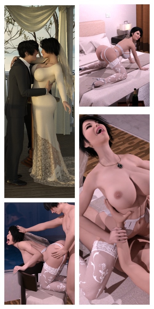 Wedding Day and Wedding Night Celia Milf City Adult Game Milfy City Wedding Teacher School Teacher Student