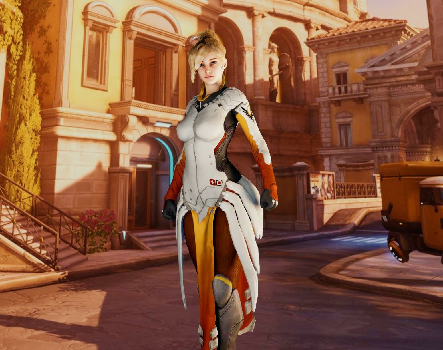 Mercy - Pogstyle (2 in 1) Overwatch Mercy Busty Big Tits Thicc Curvy Fit Pawg Big Ass