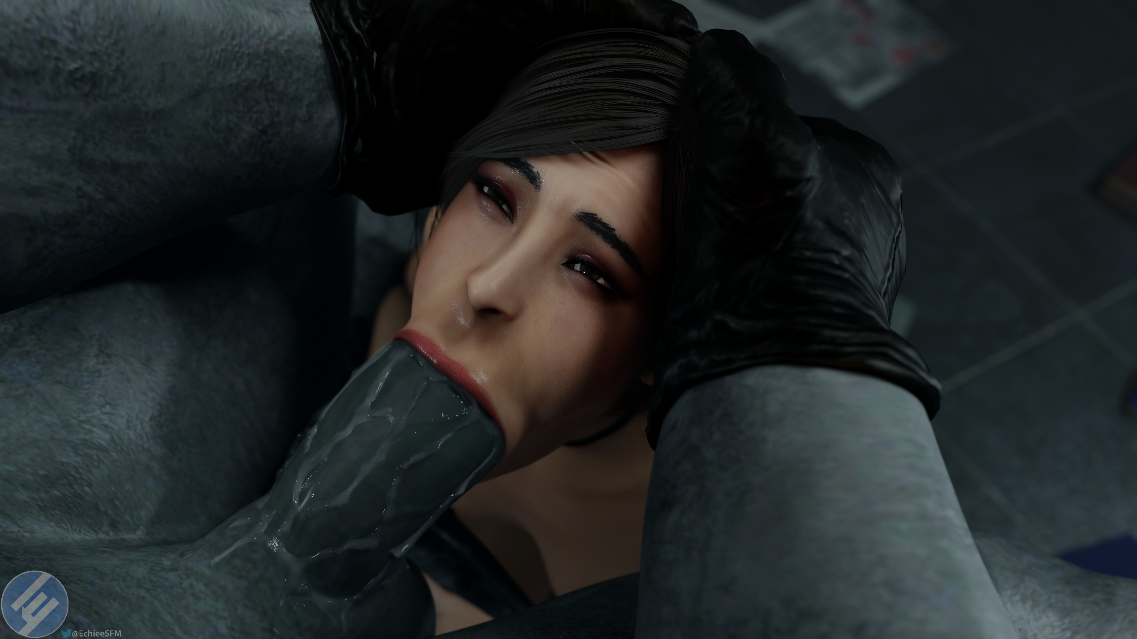 When patience pays off Ada Wong Mr X Resident Evil 2 Remake Blowjob Deep throat Piledrive Vaginal Cowgirl Anal Full Nelson Anal Creampie 15