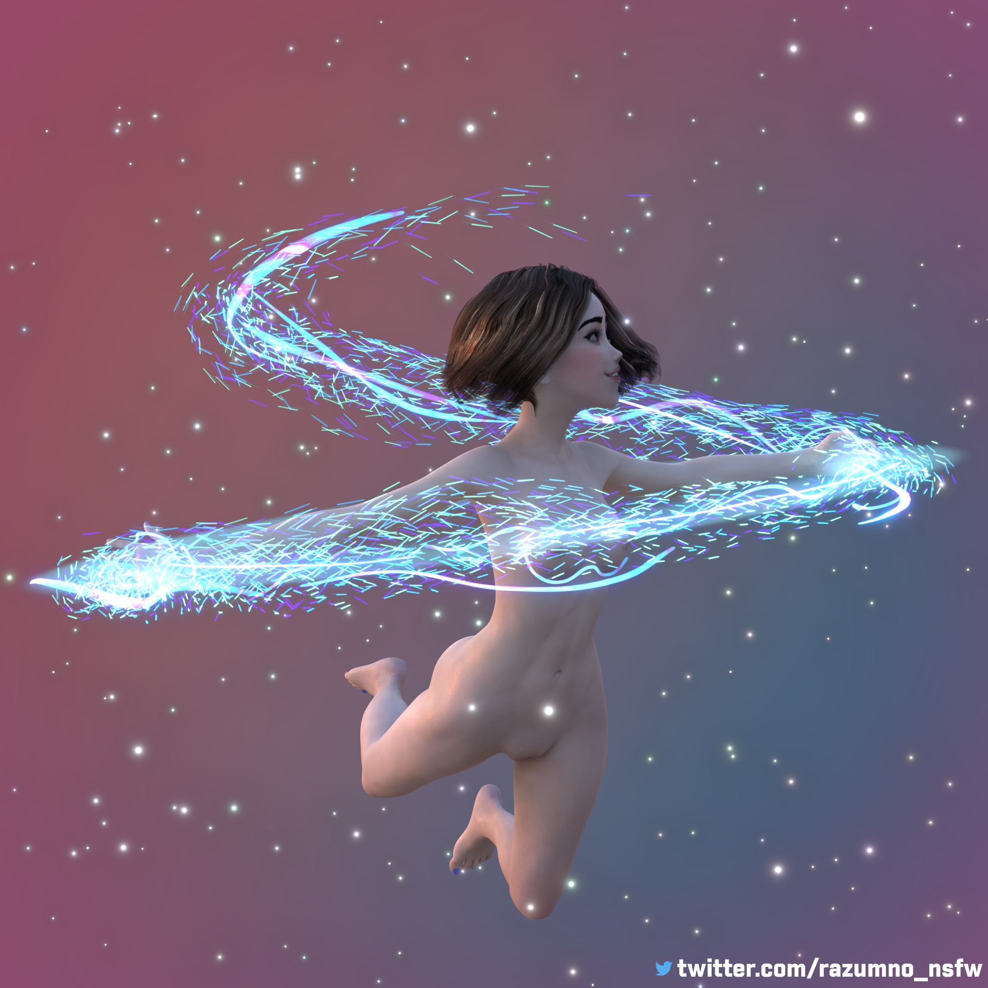 Fly to the space Sam Samsung Assistant Samsung Blender3d Blendernsfw 3d Porn Nsfw Rule34 Naked Nude