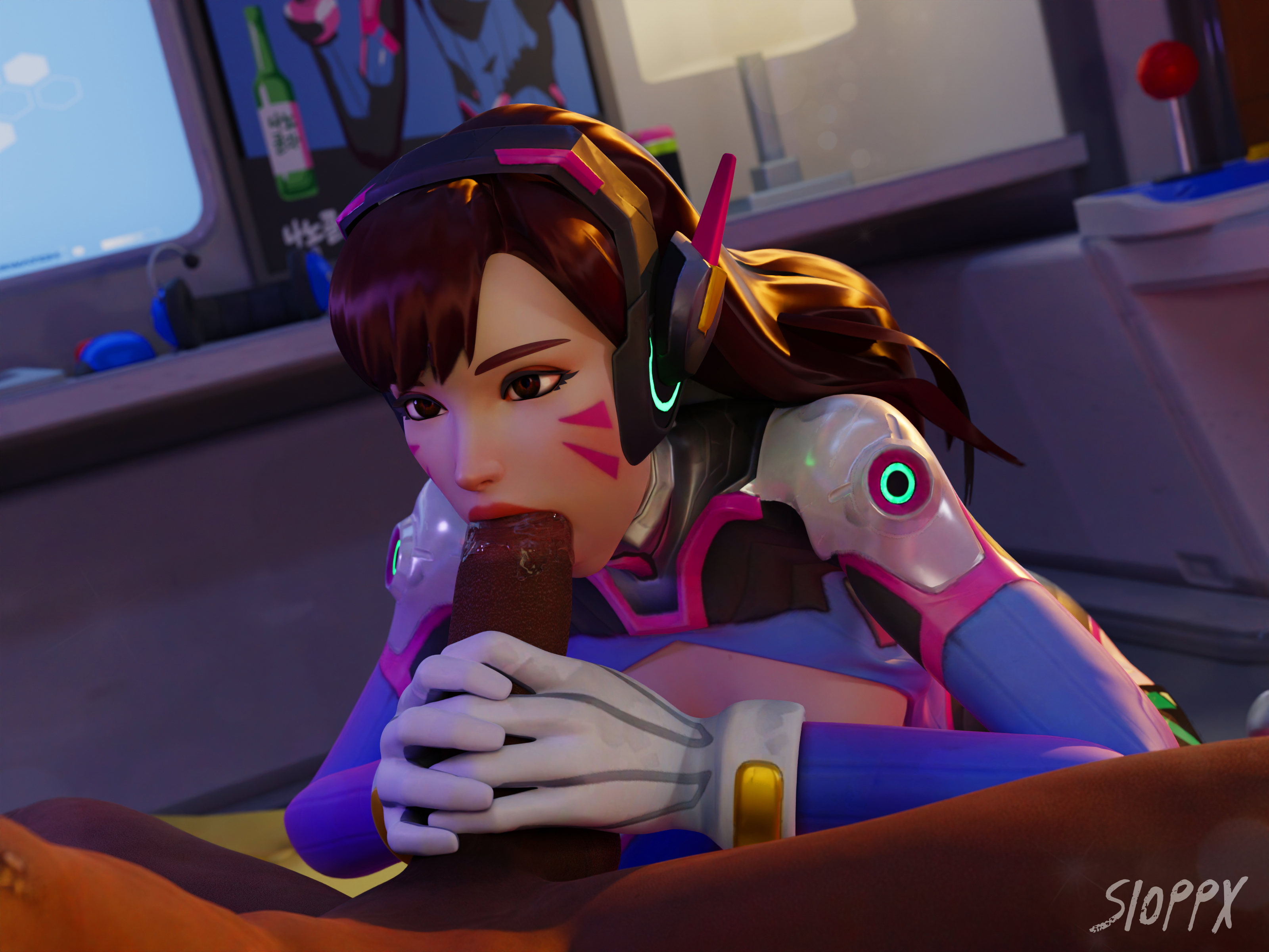 D.Va Giving Head Overwatch Dva (overwatch) D.va Blowjob Oral Sex Oral 1girl 1boy1girl 3d Porn White Cock Black Cock 2