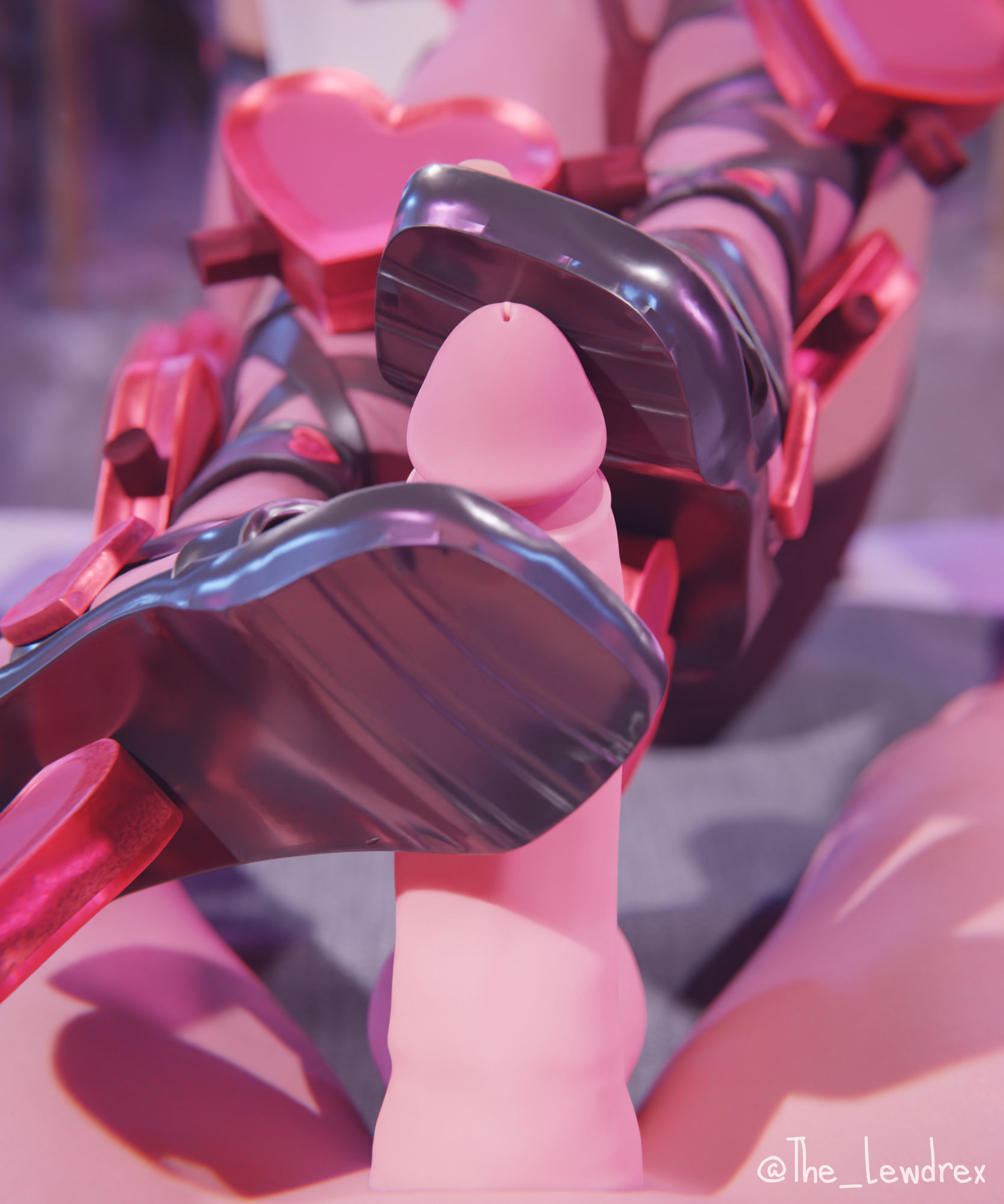 A Lovely Footjob Fortnite Lovely (fortnite) 3d Porn 3d Girl Footjob Feet High Heels Shoejob 9