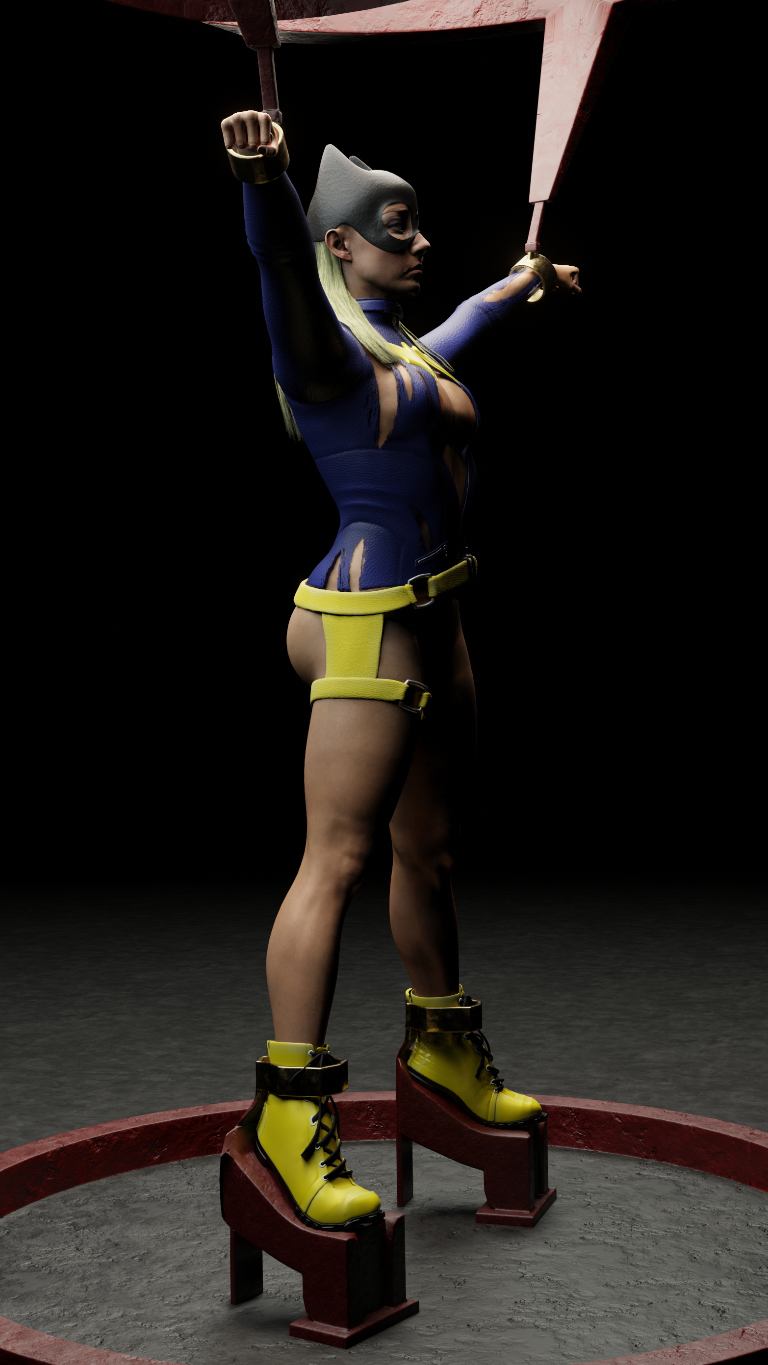 Alexa Bliss: Batgirl Bound Wwe Alexa Bliss Batgirl Dc Comics Bondage Cosplay Captured Comics 2