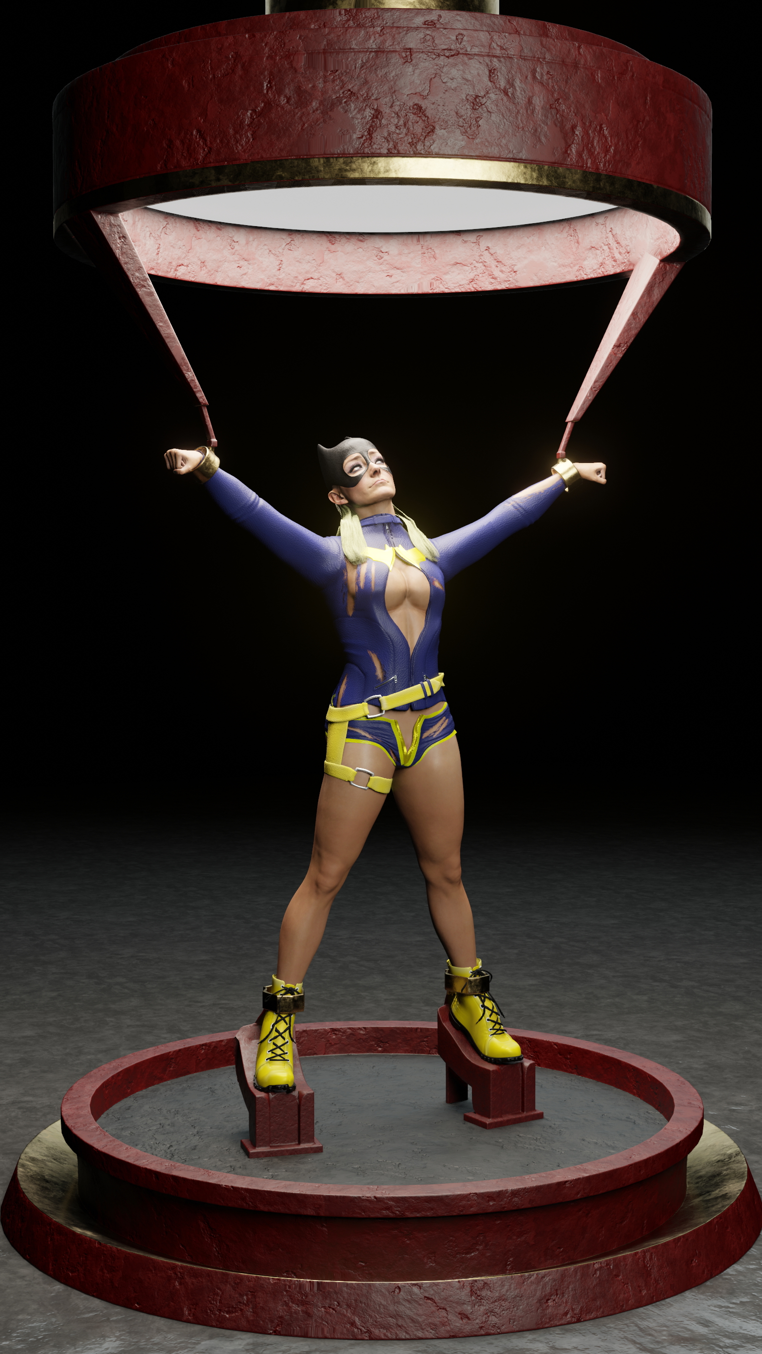 Alexa Bliss: Batgirl Bound Wwe Alexa Bliss Batgirl Dc Comics Bondage Cosplay Captured Comics 3