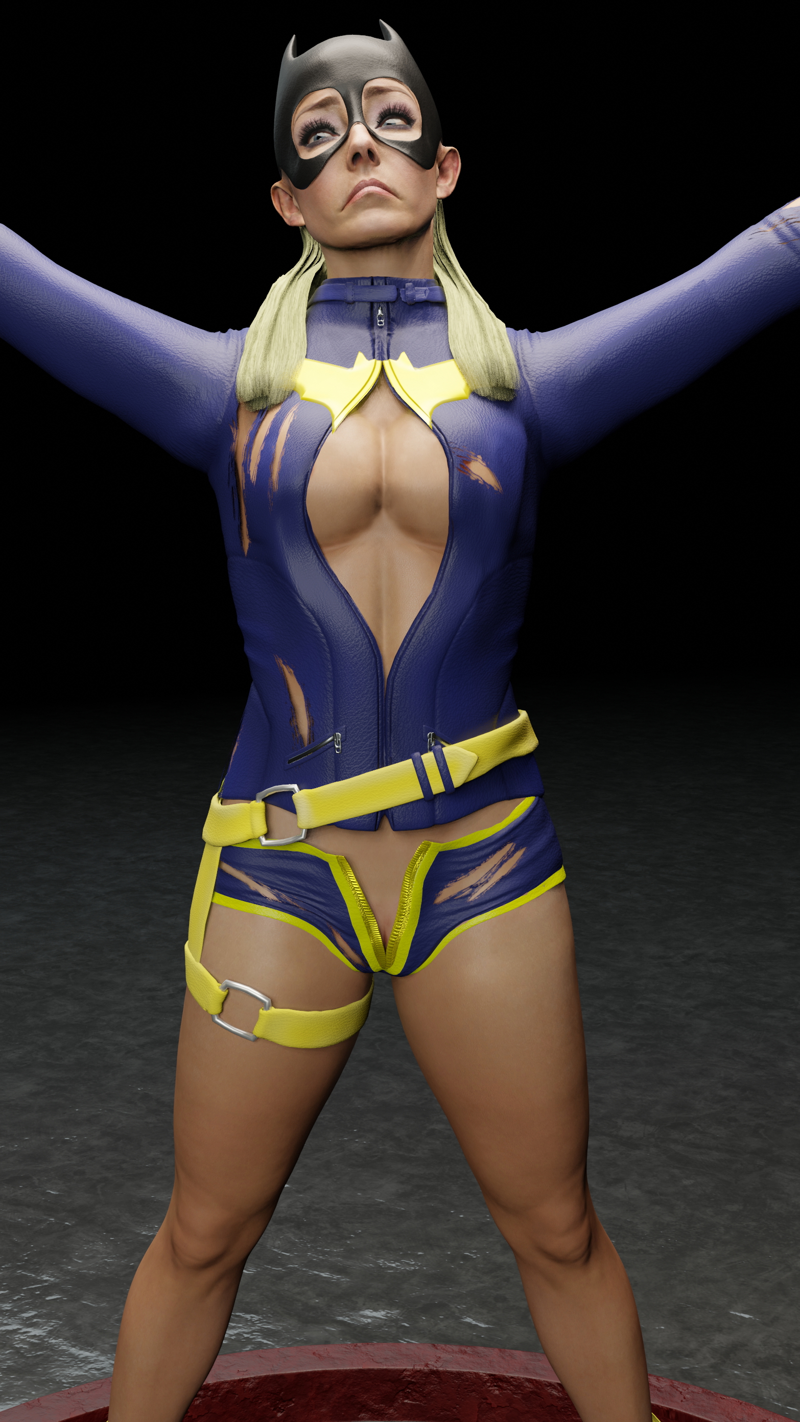 Alexa Bliss: Batgirl Bound Wwe Alexa Bliss Batgirl Dc Comics Bondage Cosplay Captured Comics 4