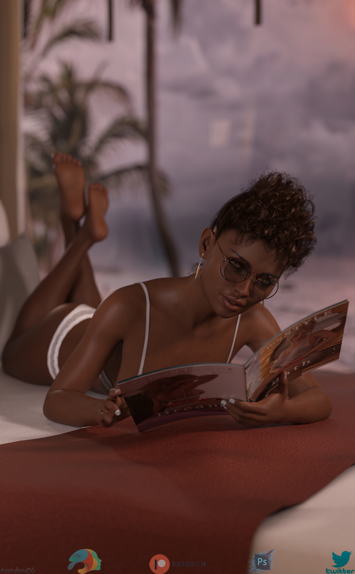 tomySTYLEs Myra - Reading  3d Girl 3dnsfw Nude Nsfw 2