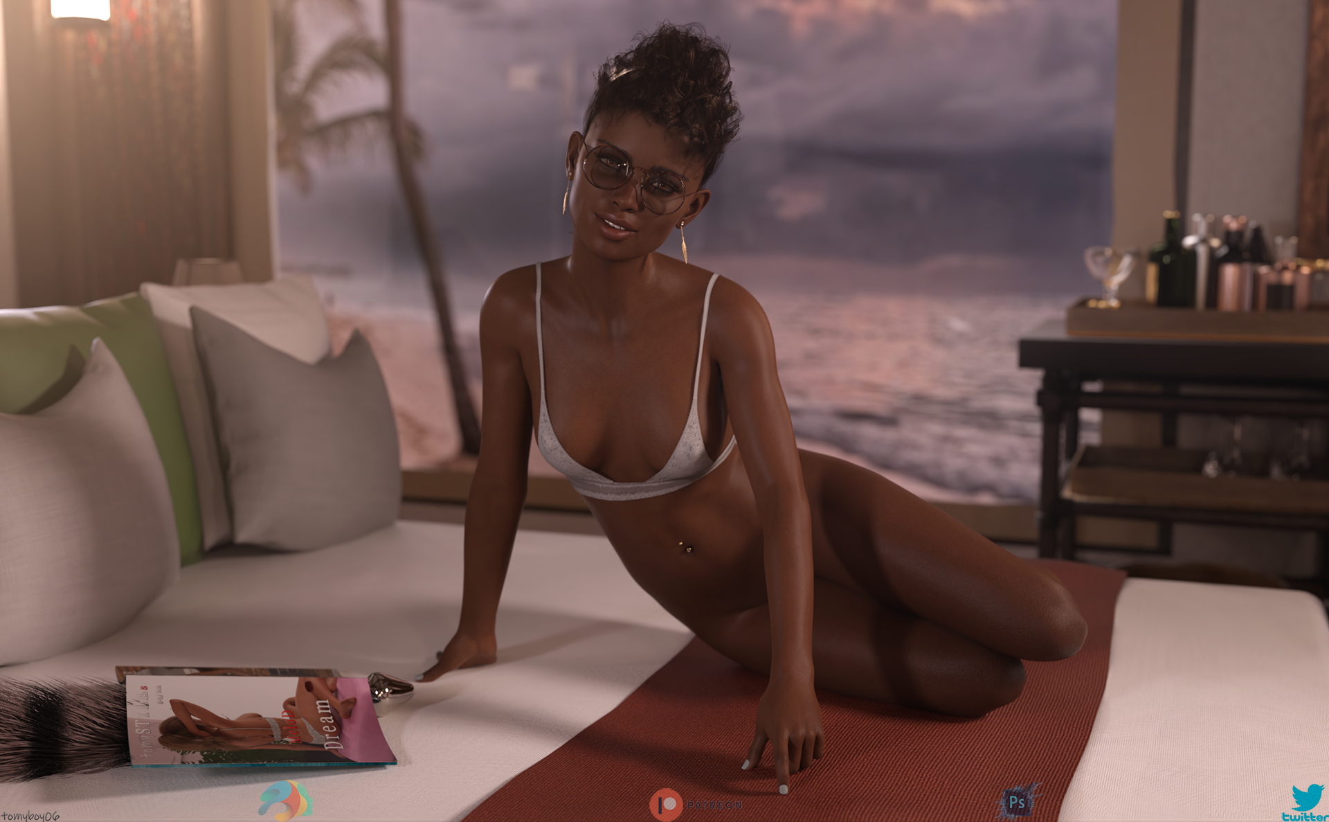 tomySTYLEs Myra - Reading  3d Girl 3dnsfw Nude Nsfw 4