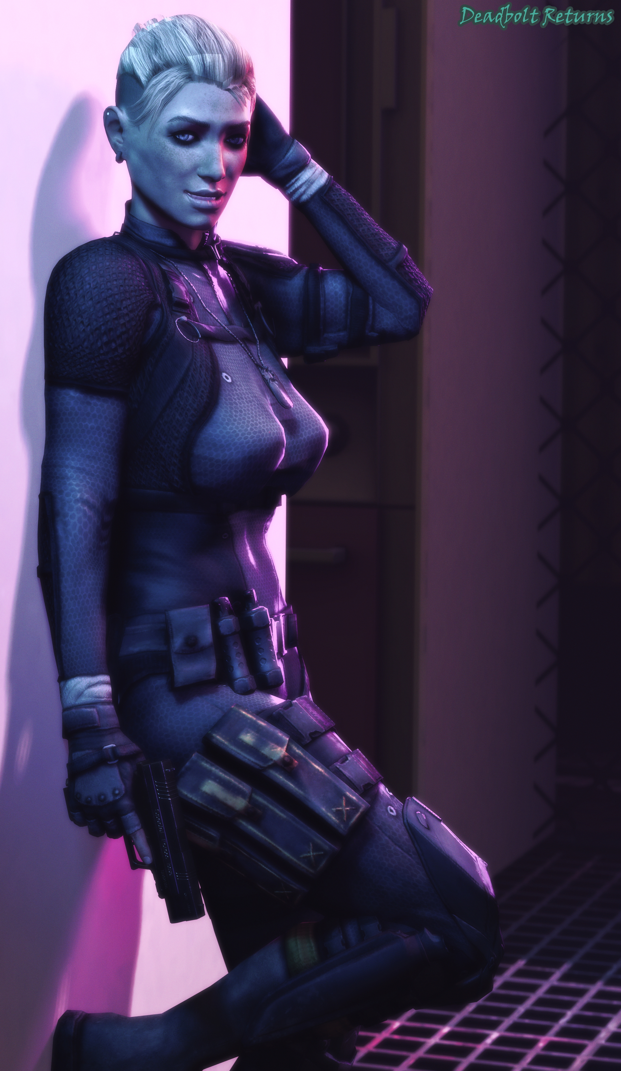 Cassie Cage Reveal Cassie Cage Mortal Kombat Mortal Kombat X Mkx Pinup Pinupgirl Sfm Source Filmmaker 3d Porn 3dnsfw Nsfw Topless