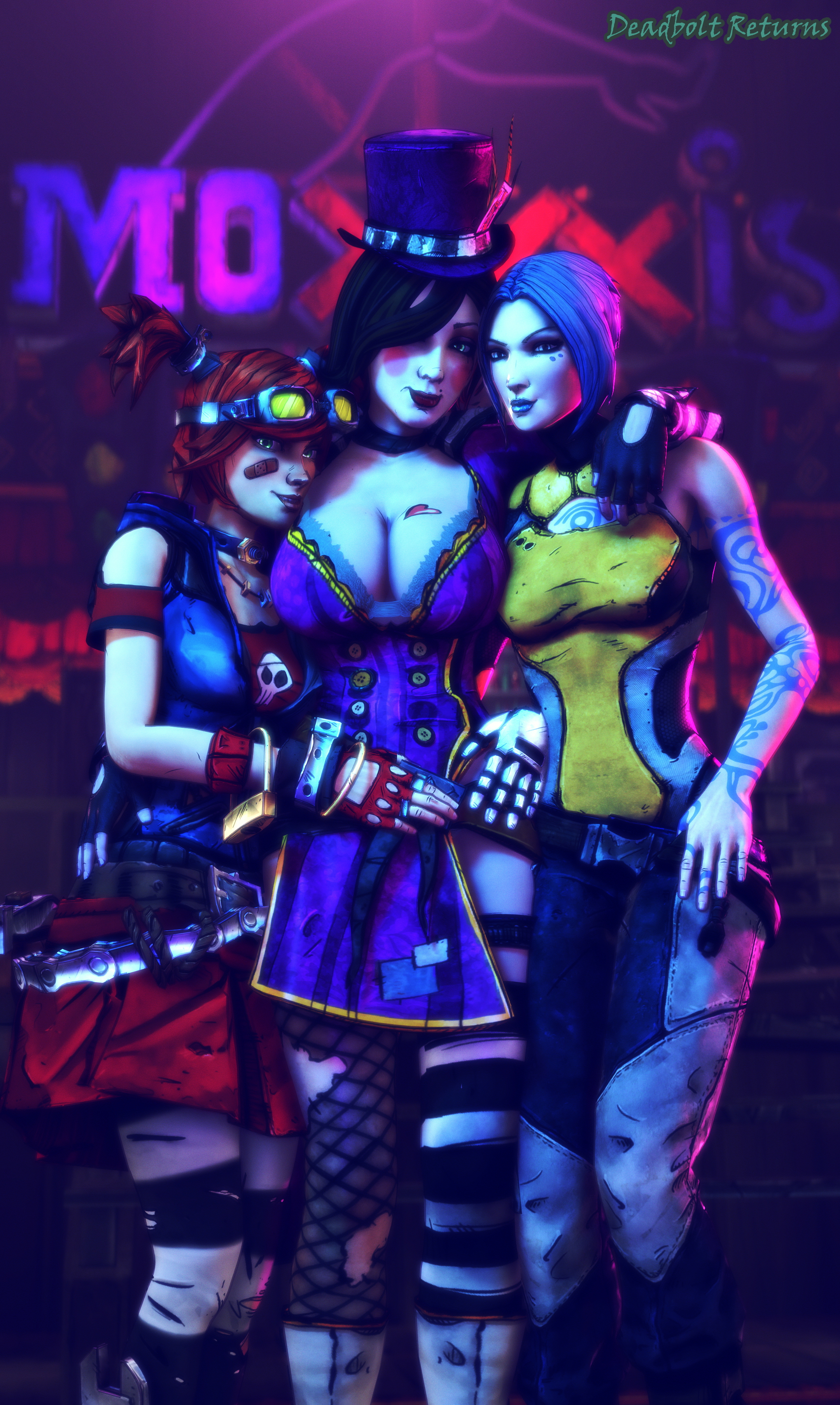 Gaige  Moxxi  and Maya Mad Moxxi Maya Maya The Siren Gaige Borderlands Borderlands 2 3d Porn 3dnsfw Sfm Source Filmmaker Nsfw Rule34 Rule 34 Pinup