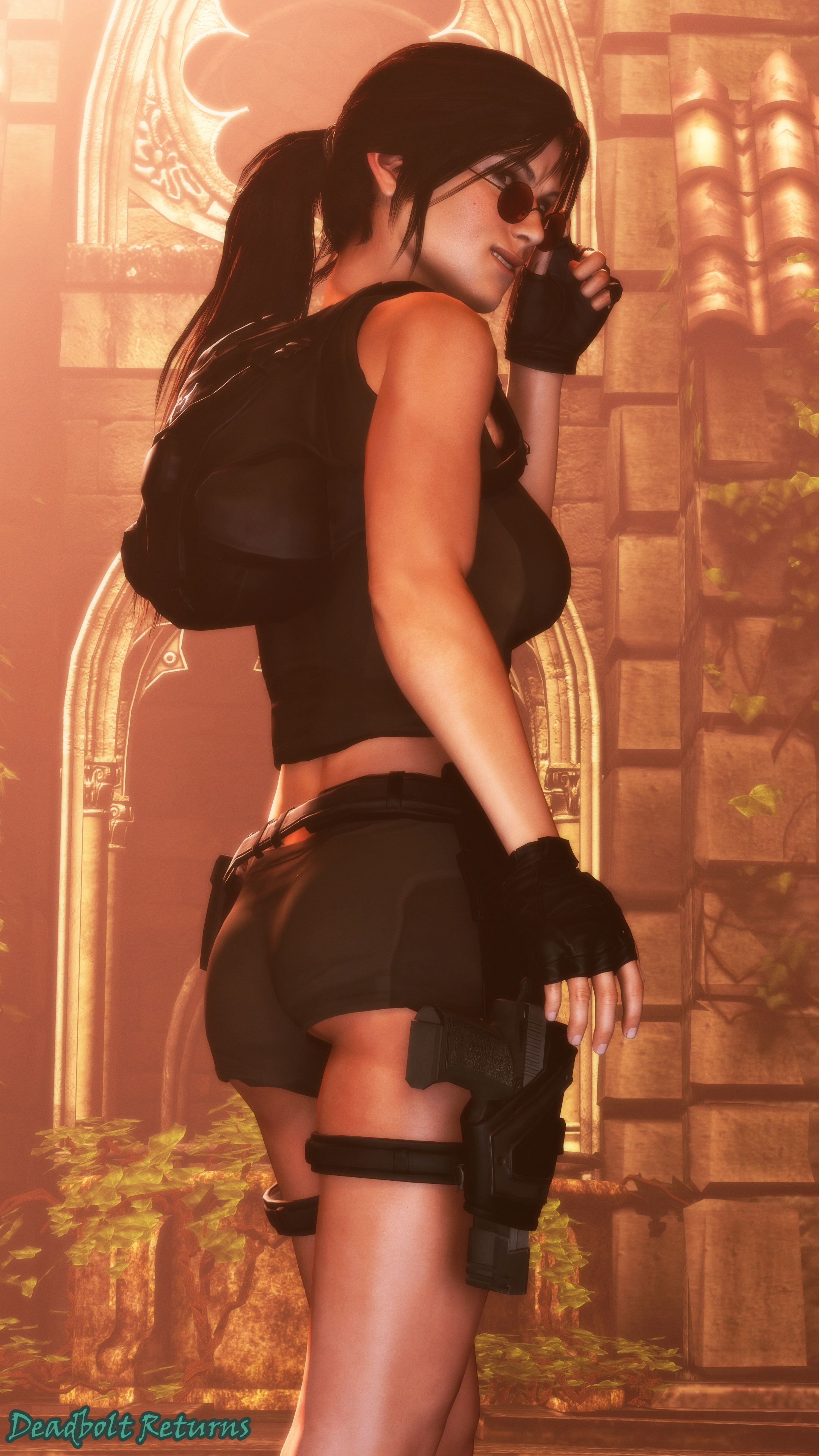 Lara Croft: Lewd Raider - VHS Cover Lara Croft Tomb Raider Rise Of The Tomb Raider Sfm Source Filmmaker 3d Porn 3d Girl 3dnsfw Nsfw Rule34 Rule 34 2