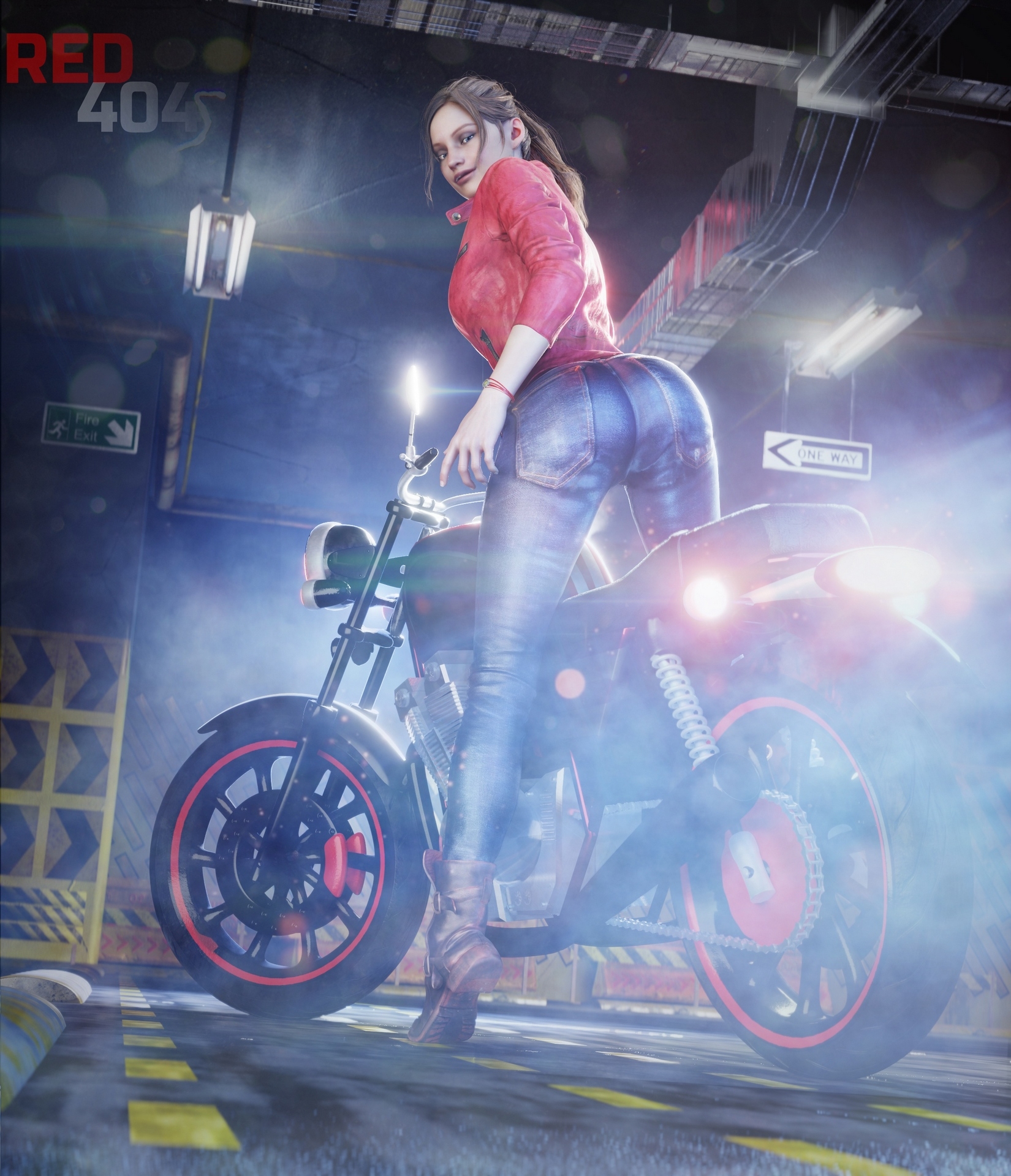 Claire Parking Claire Redfield Bike Sex Bike Biker Butt Big Ass Ass Anus Wet Pussy 3d Girl 3d Porn 3