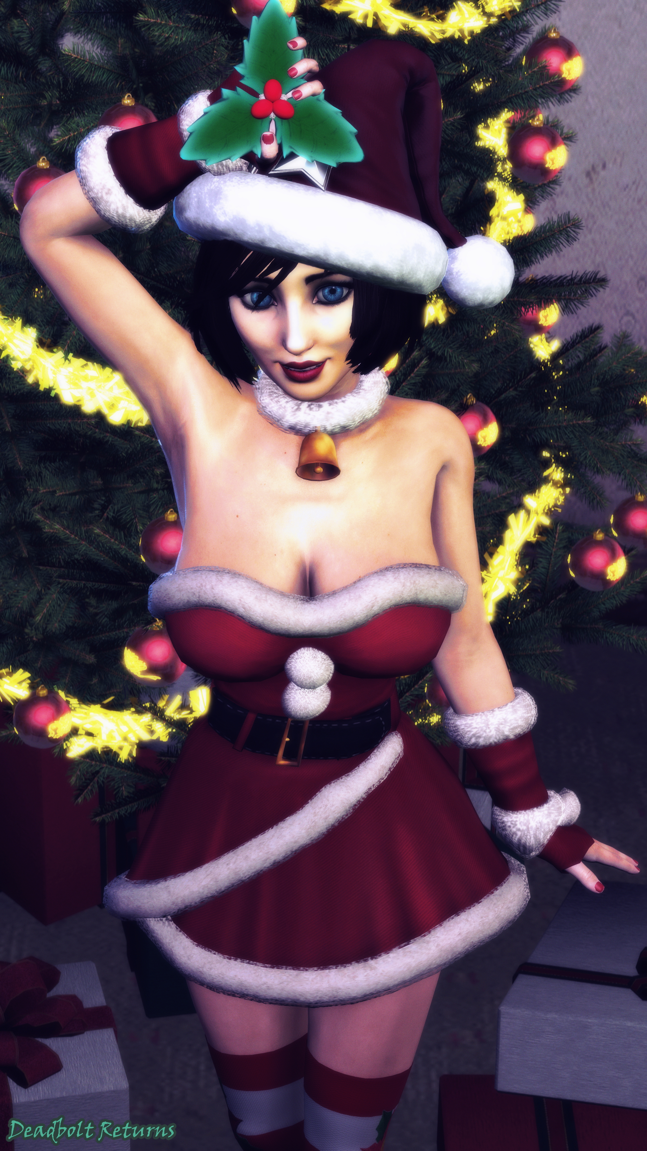 More Than a Kiss under Elizabeth s Mistletoe Elizabeth Elizabeth Comstock Bioshock Bioshock Infinite Rule34 Rule 34 Sfm Source Filmmaker 3d Porn 3dnsfw Nsfw
