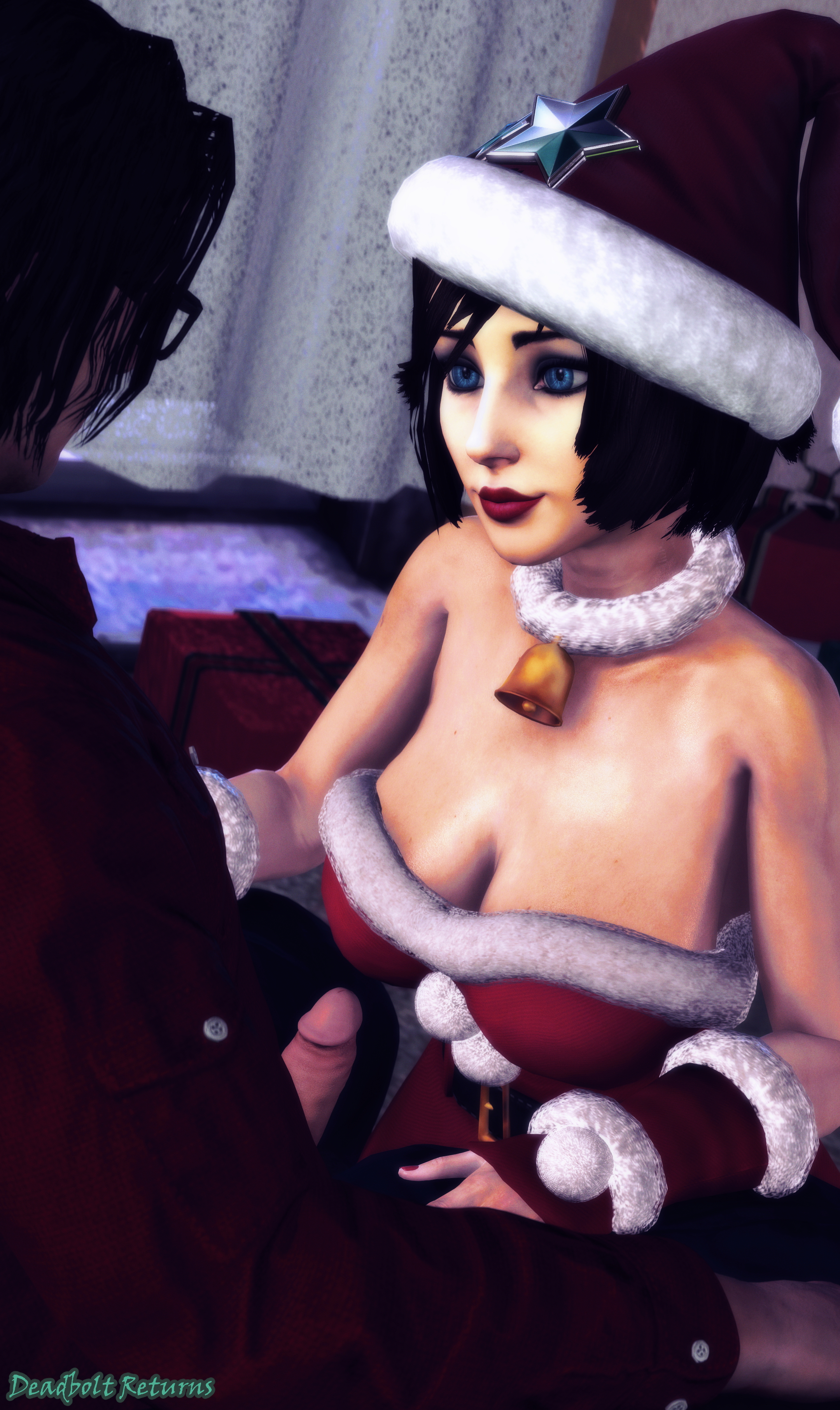 More Than a Kiss under Elizabeth s Mistletoe Elizabeth Elizabeth Comstock Bioshock Bioshock Infinite Rule34 Rule 34 Sfm Source Filmmaker 3d Porn 3dnsfw Nsfw 4
