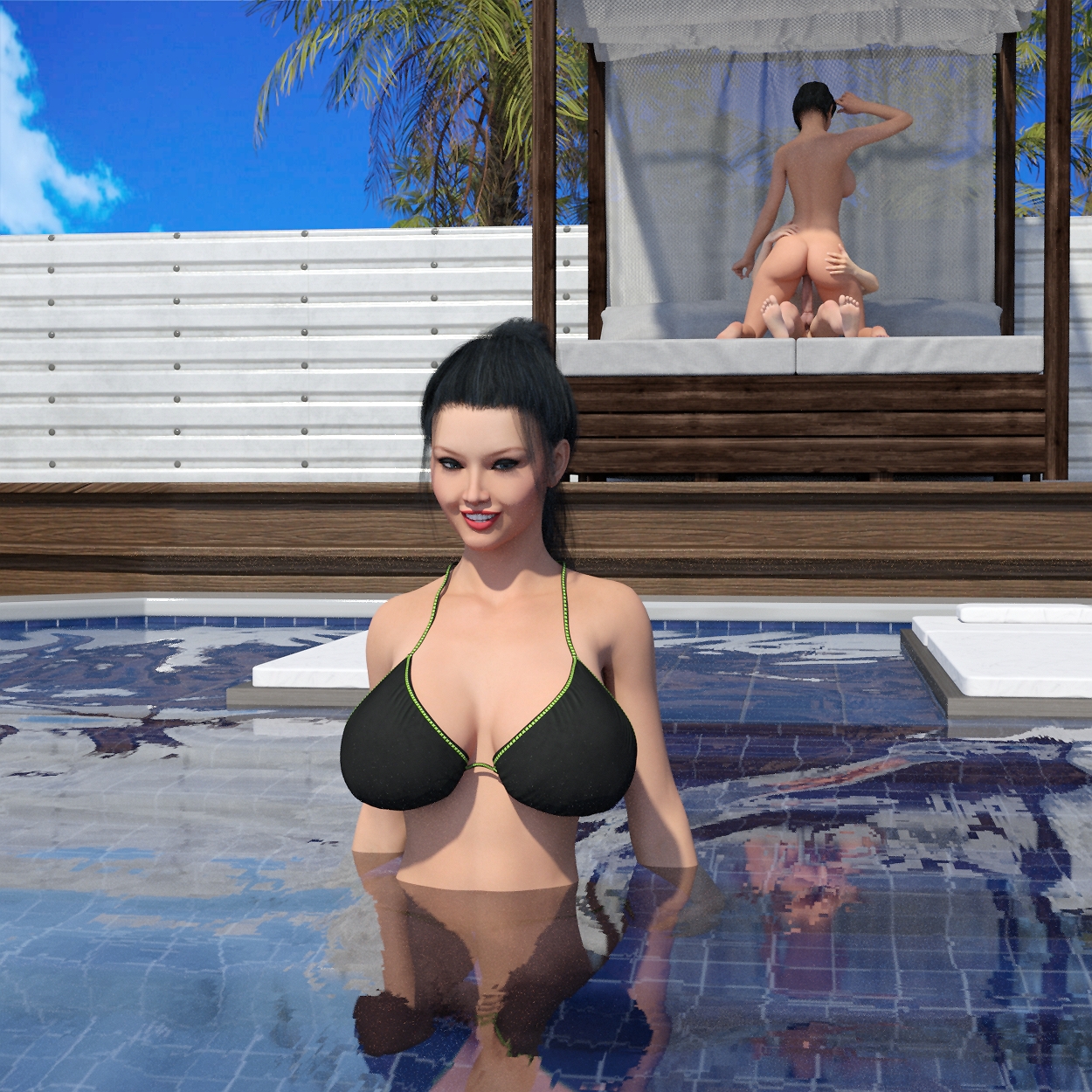 Family Weekend  Incest Threesome Mom Aunty Beach Big Ass Bikini Incest Story Incest Story Game Group Sex 17