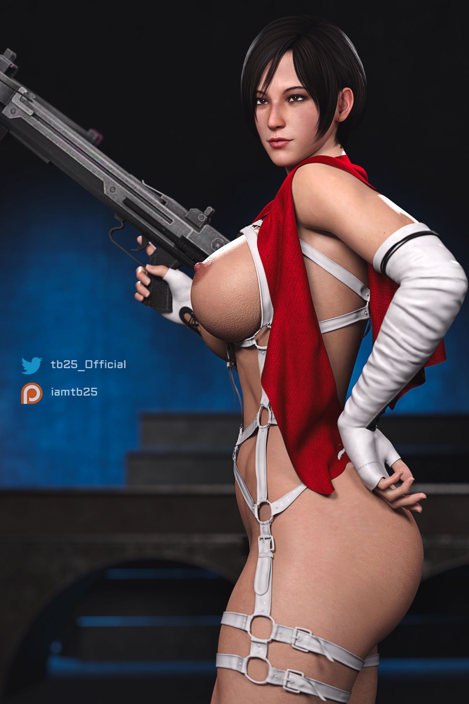 Ada Wong (RE6) Ada Wong Resident Evil Resident Evil 6 Big Tits Big Breasts Pinup Pussy Thicc Curvy Big Ass Thick Thighs Thighs 2