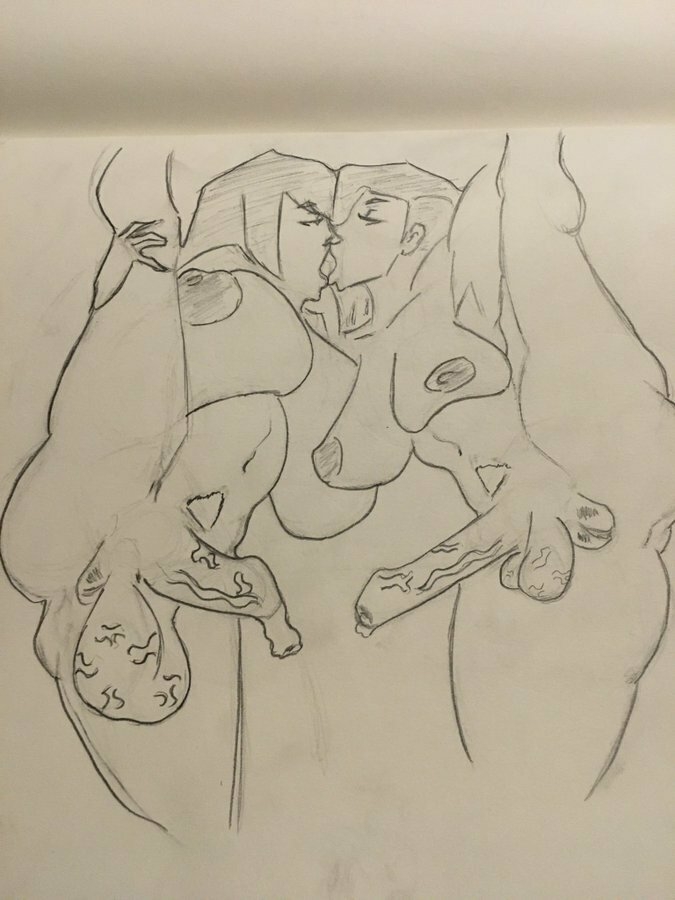 Tamara and Abigail Sketches 2d Twins Futanari Futa Futa On Futa Futa_only Sisters Incest Dickgirl Shemale Foreskin 2