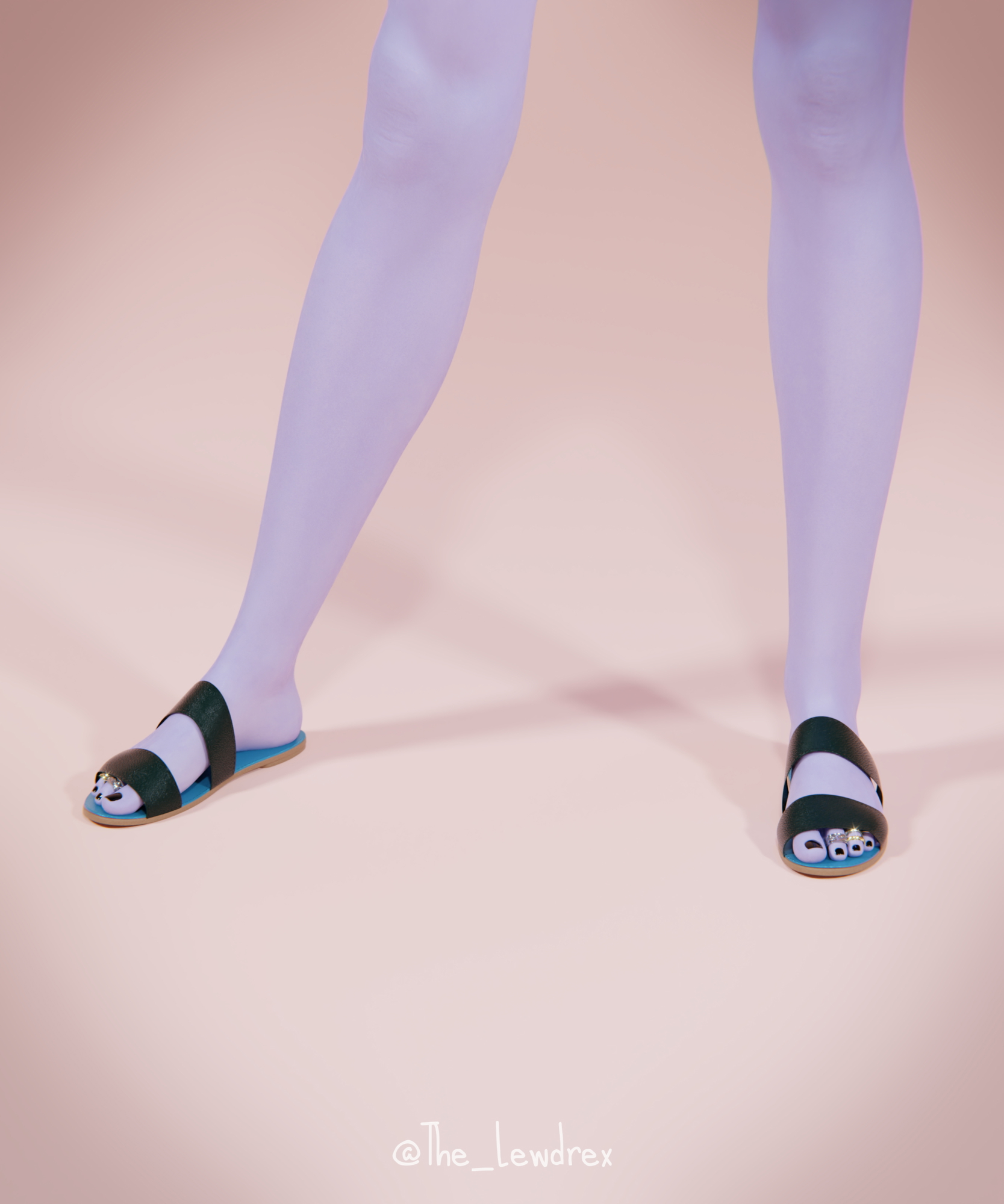 Widowmaker Widowmaker Overwatch Solo Pinup Feet Blue Skin 5