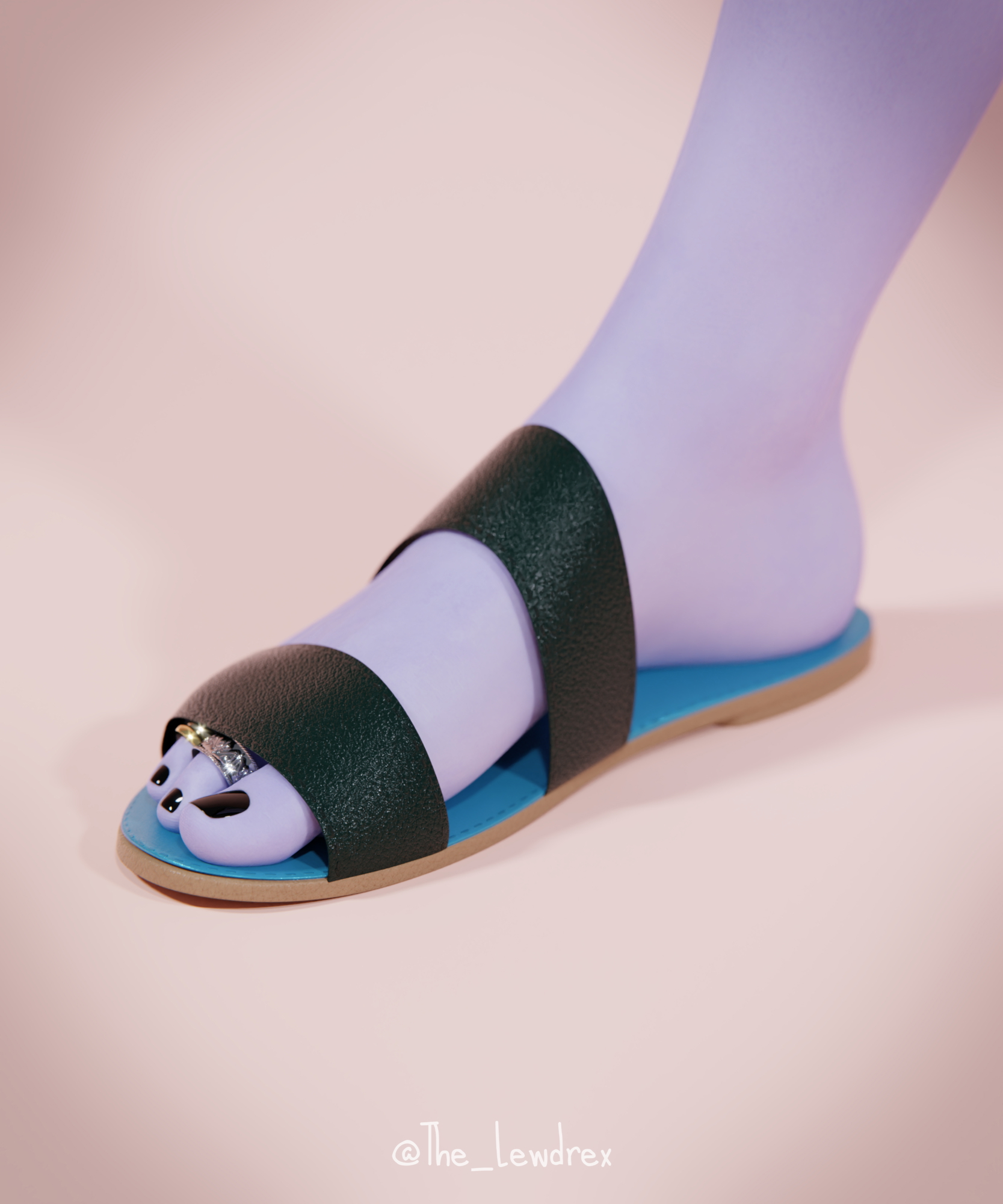 Widowmaker Widowmaker Overwatch Solo Pinup Feet Blue Skin 6