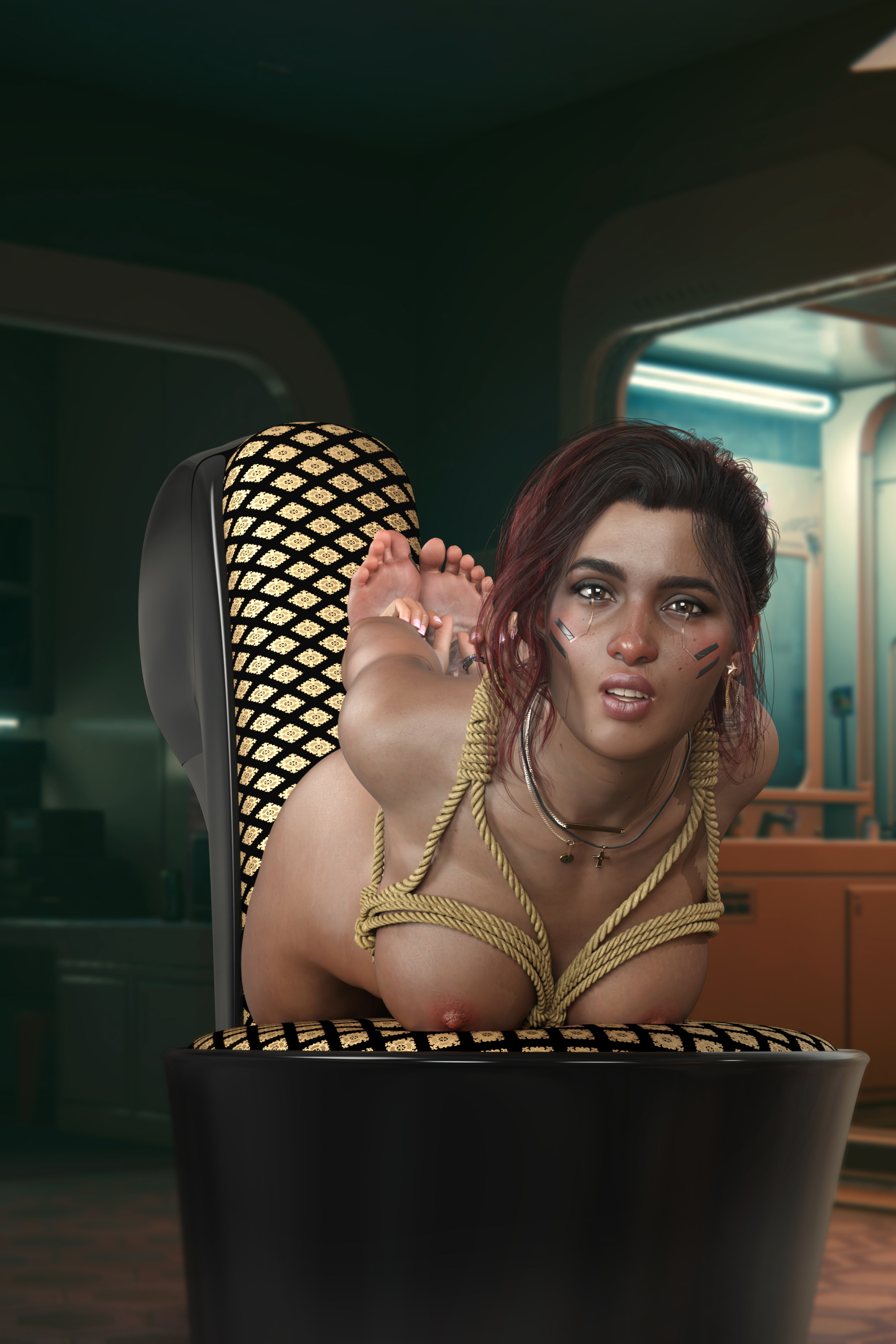 Claire Russell Claire Russell Cyberpunk 2077 Cyberpunk2077fanart Naked Nakedfemale Naked Legs Completetly Naked Naked Ass Sexy Ass Sexy Woman Sexy Boobs Sexy Brunette Brunette 2