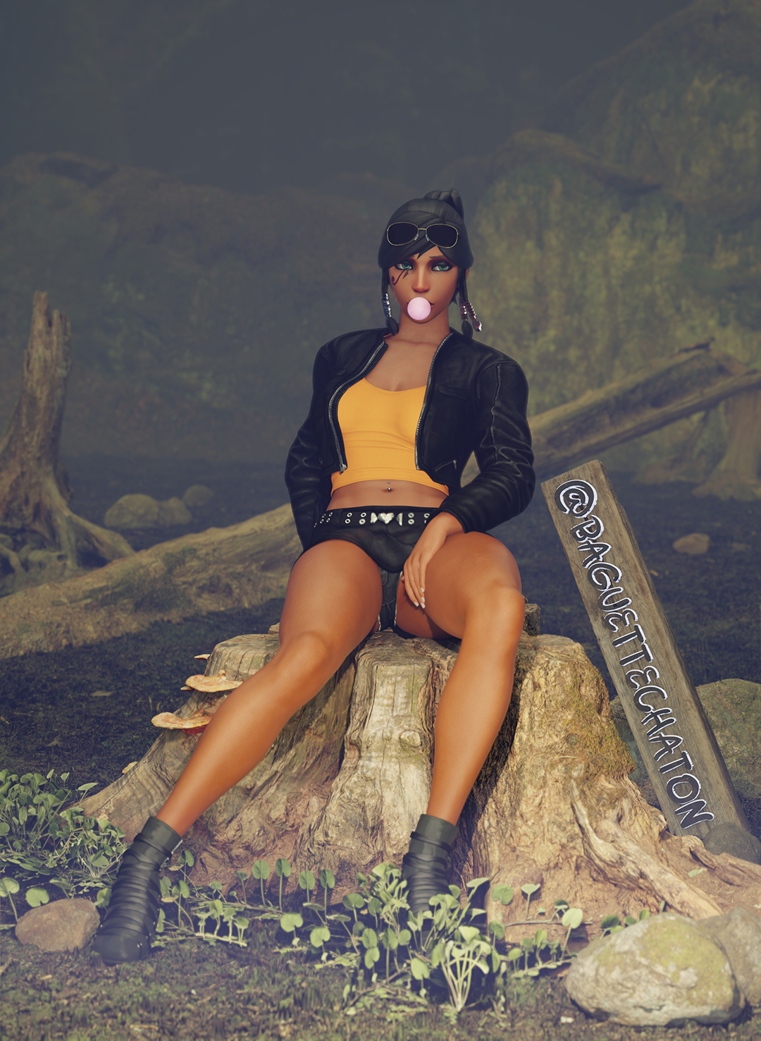 Phara here there and everywhere Pharah Overwatch Nude Partially_clothed Masturbating 4