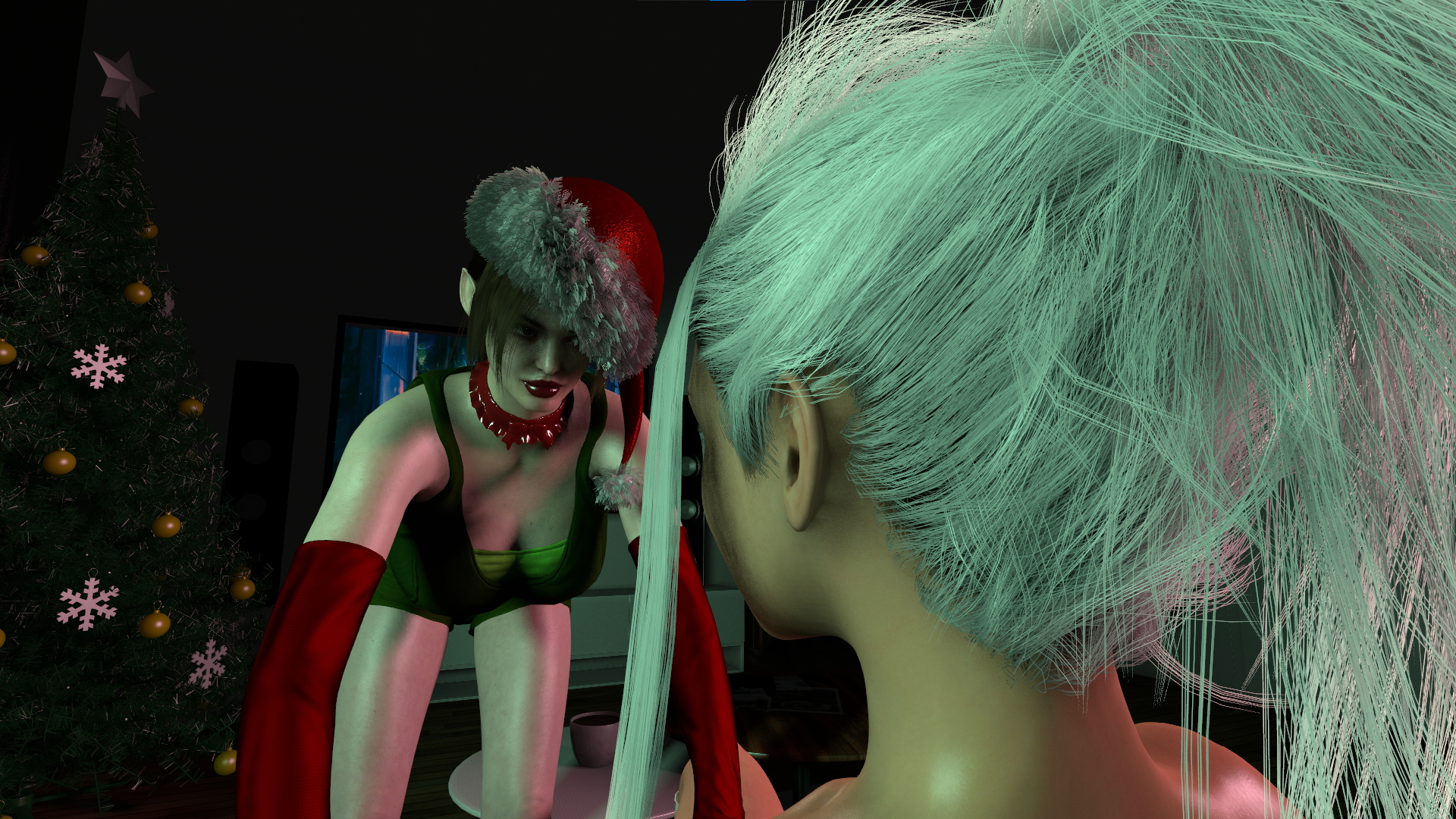 Screenshot gallery Lara Croft Futa Futanari Futa On Female Christmas Elf Throat Bulge 3d Porn 3dnsfw Sexy Sex Anal Sex Oral Sex Big Ass Big Cock Big Dick Big penis 4