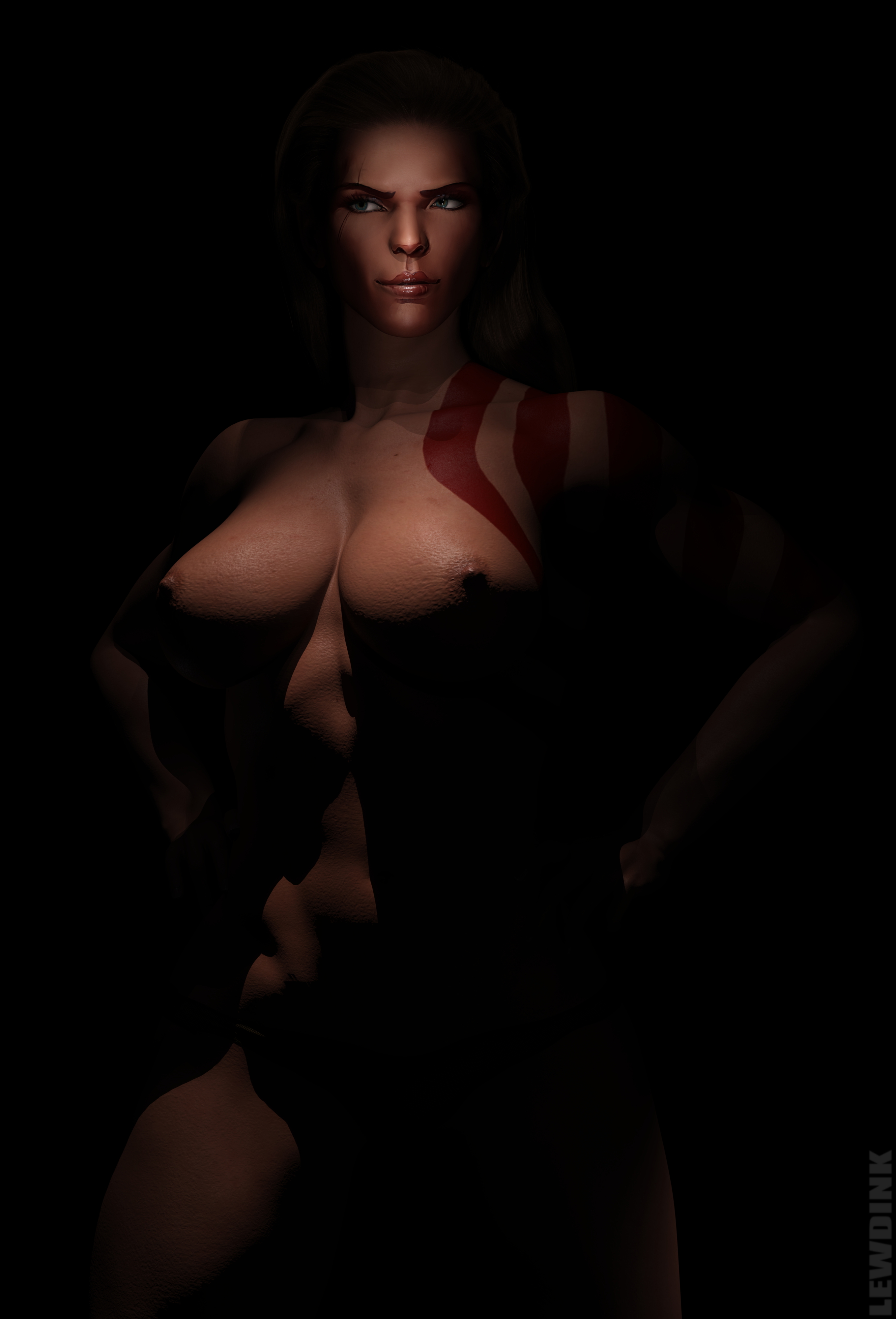 Samara - Female barbarian  Muscles Musclegirl Barbarian Tattoo Big Tits Tattoos Abs Brunette Milf Mature Warrior Armor Body Paint Boobs Nude Fit 3d Porn 3d Girl 3dnsfw 3dxgirls Stripper 4