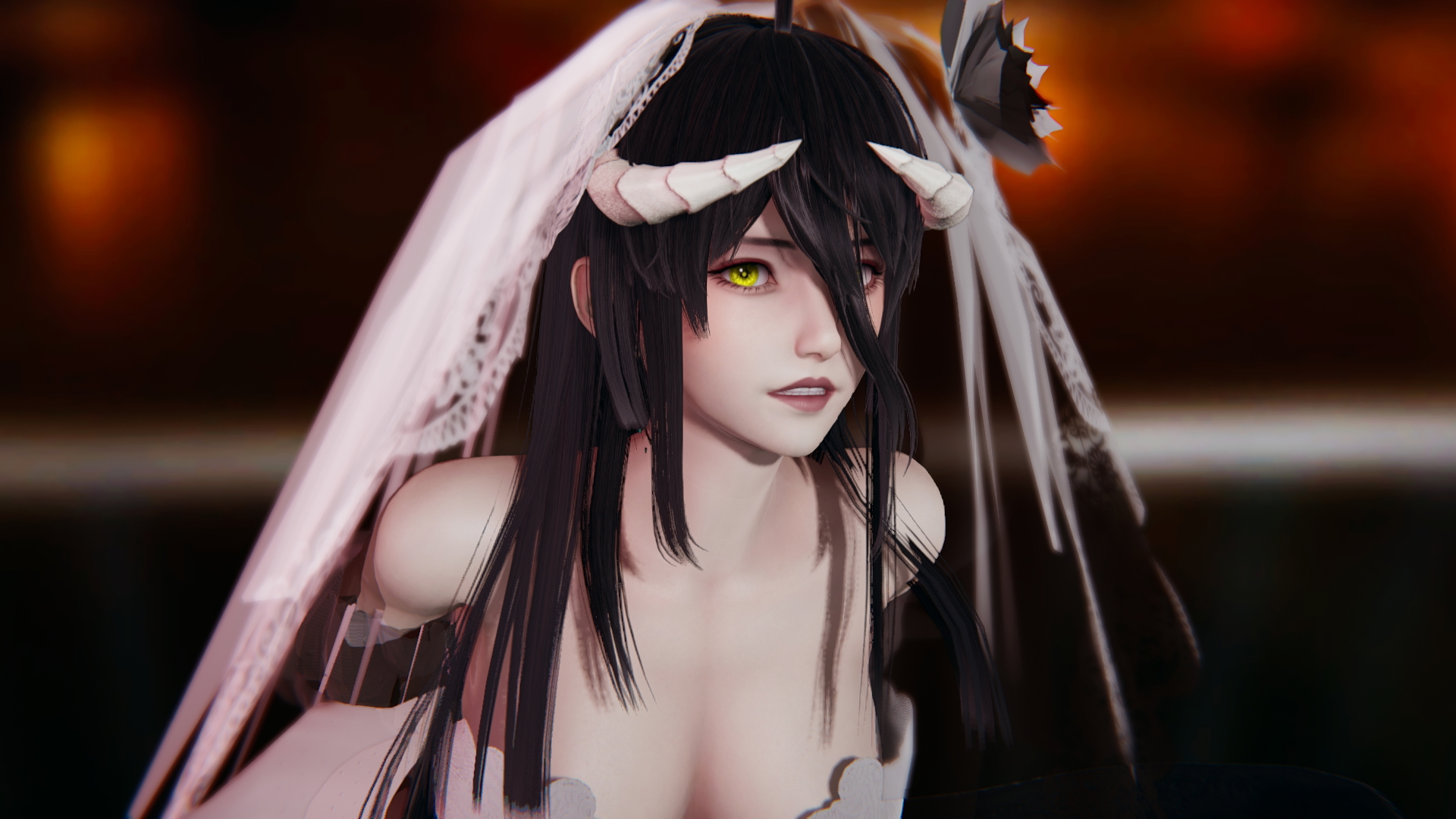 Honey Select 2 Honey Select 2 Albedo 3d Girl Sexy Horns Succubus Sfw
