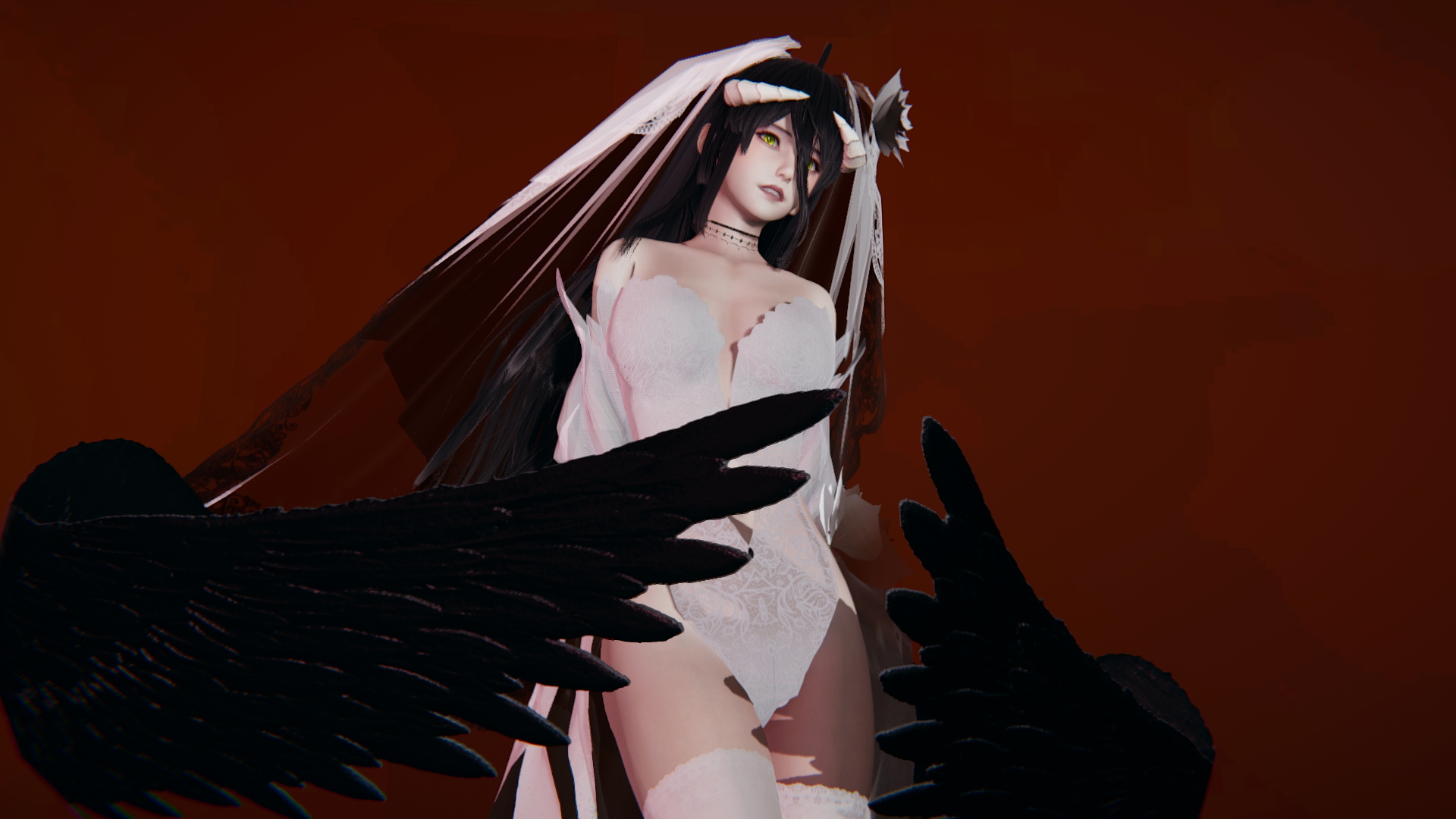 Honey Select 2 Honey Select 2 Albedo 3d Girl Sexy Horns Succubus Sfw 4