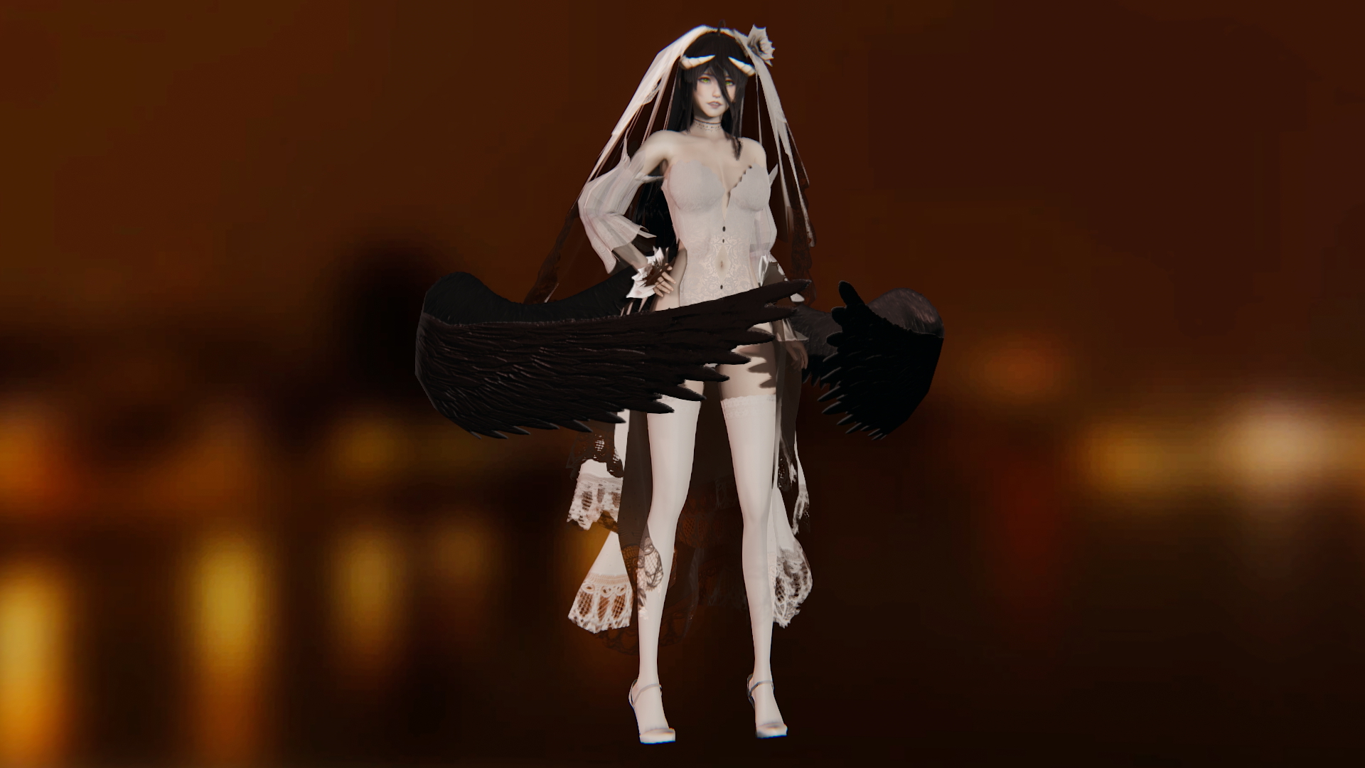 Honey Select 2 Honey Select 2 Albedo 3d Girl Sexy Horns Succubus Sfw 9