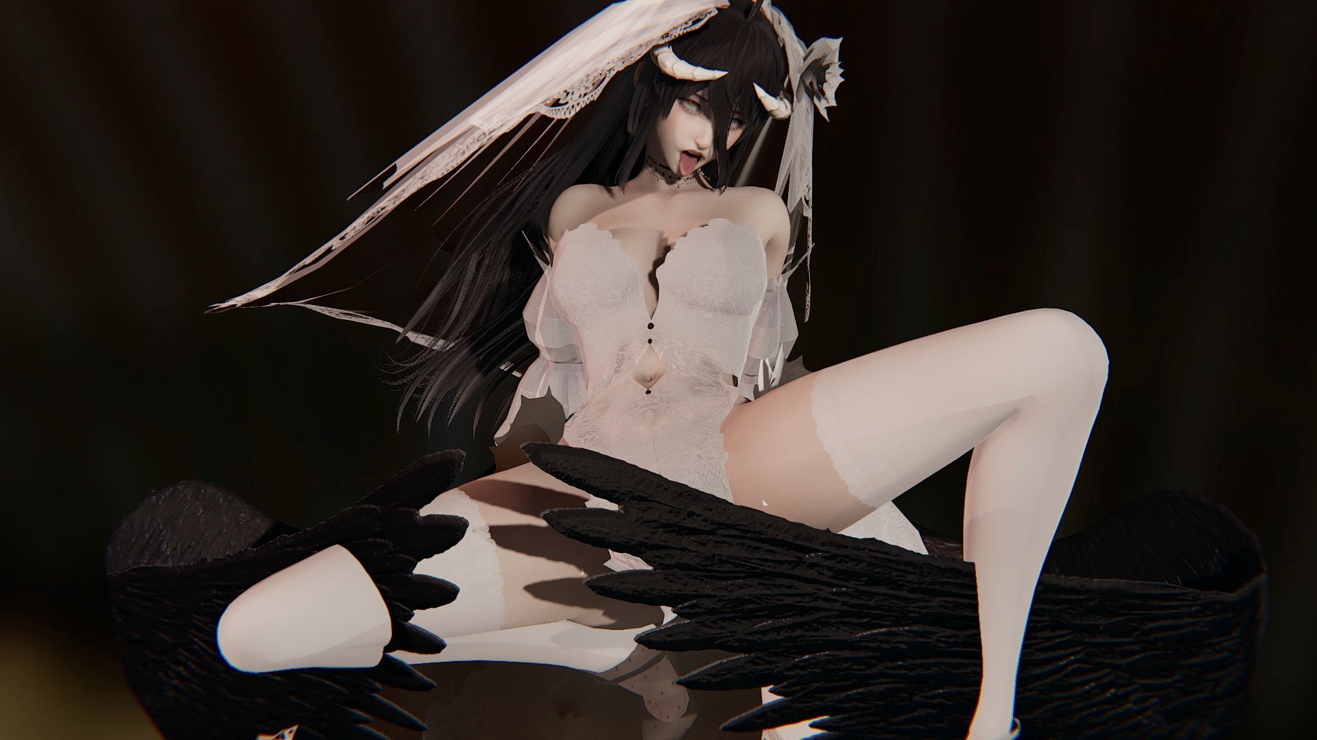 Honey Select 2 Honey Select 2 Albedo 3d Girl Sexy Horns Succubus Sfw 13