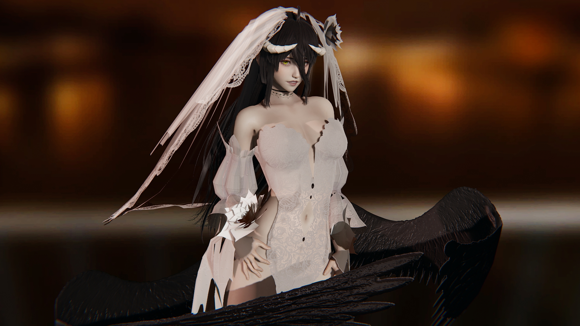 Honey Select 2 Honey Select 2 Albedo 3d Girl Sexy Horns Succubus Sfw 15